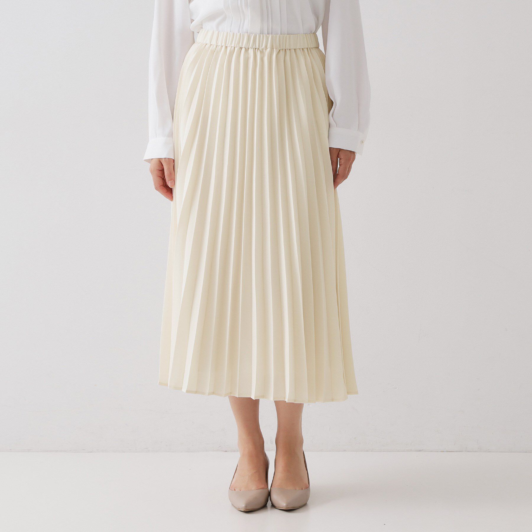 OPAQUE.CLIP「≪通勤・セレモニー対応≫プリーツスカート【洗濯機OK】」|スカート|