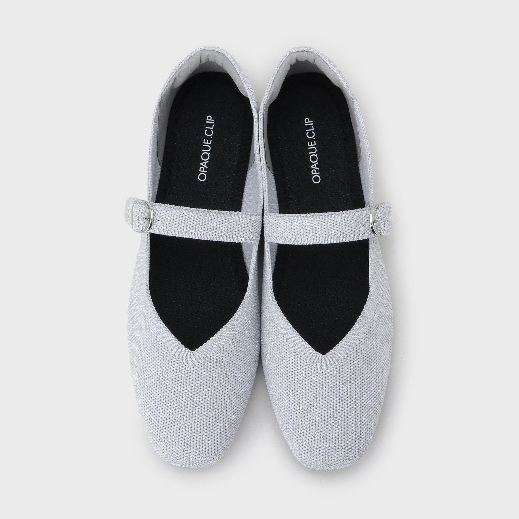 OPAQUE.CLIP「【抗菌防臭／軽量／ウォッシャブル】スクエアトゥニットメリージェーン」|パンプス|