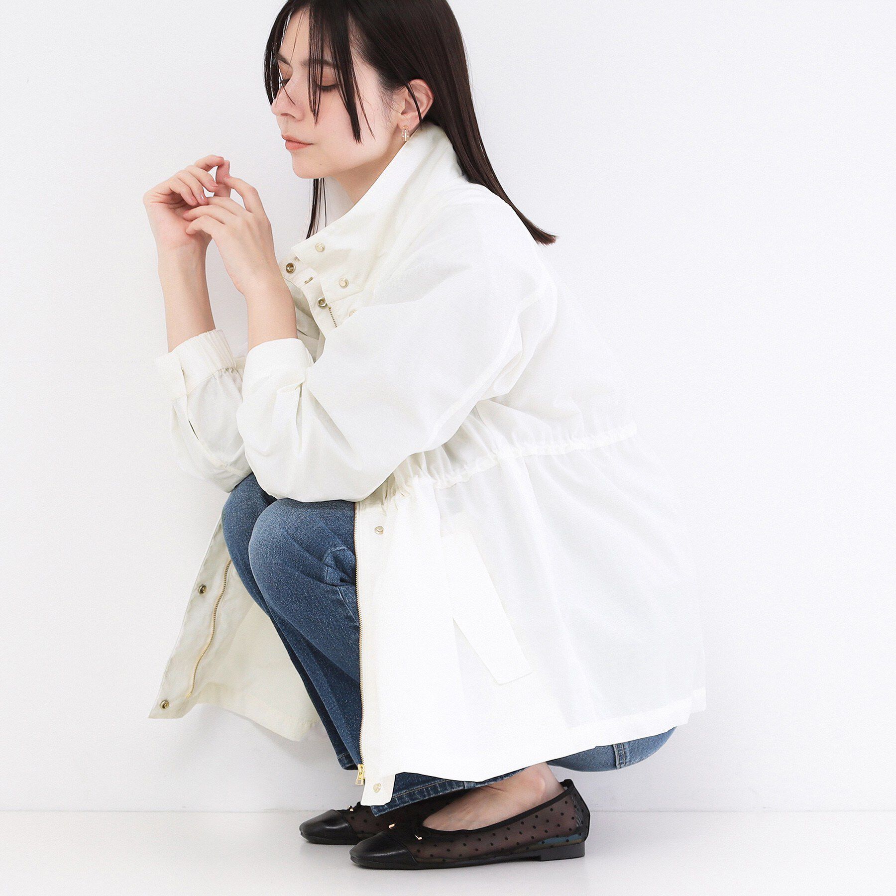 OPAQUE.CLIP「撥水スタンドZIPブルゾン【洗濯機OK/UVケア/花粉対応】」|ブルゾン・スタジャン|