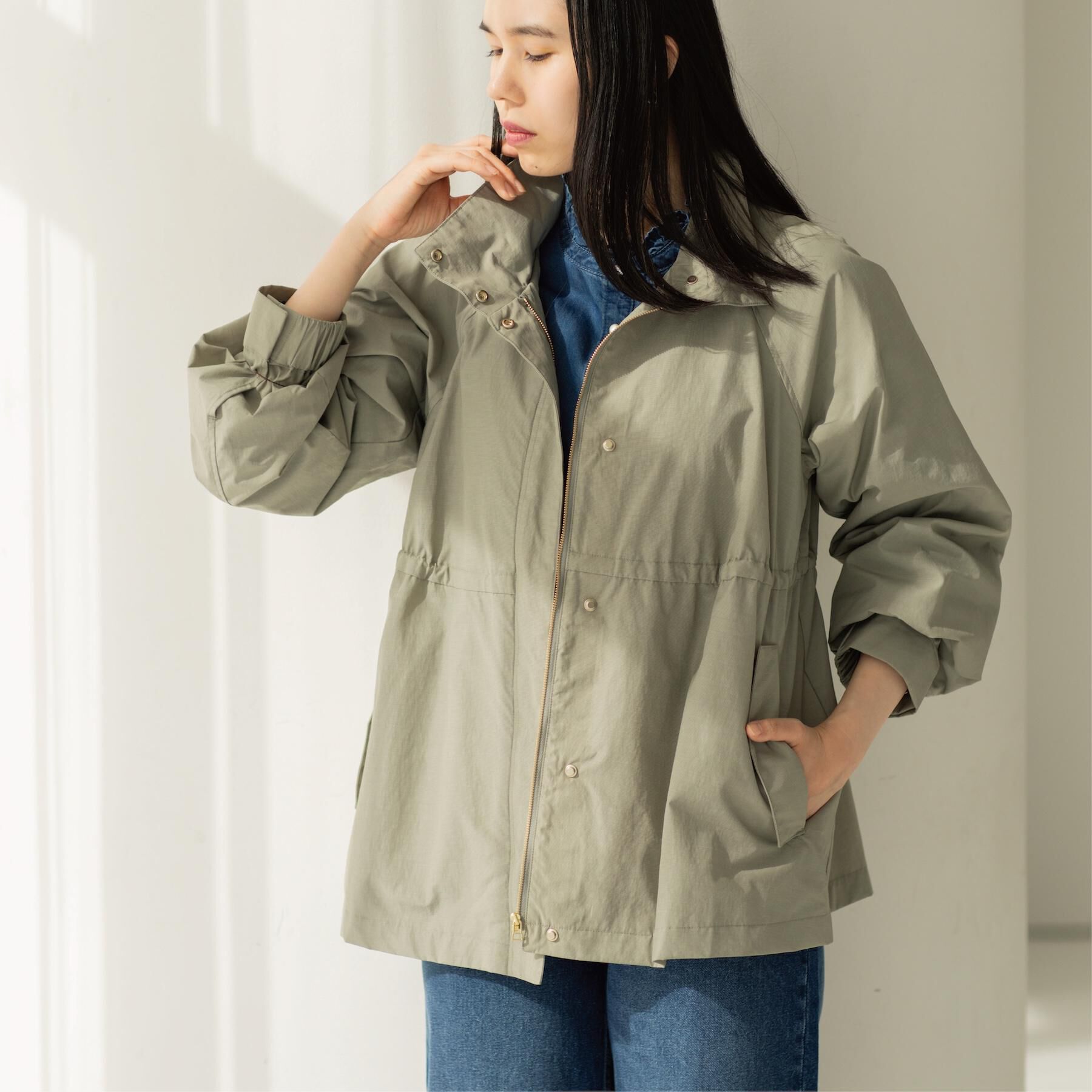 OPAQUE.CLIP「撥水スタンドZIPブルゾン【洗濯機OK/UVケア/花粉対応】」|ブルゾン・スタジャン|