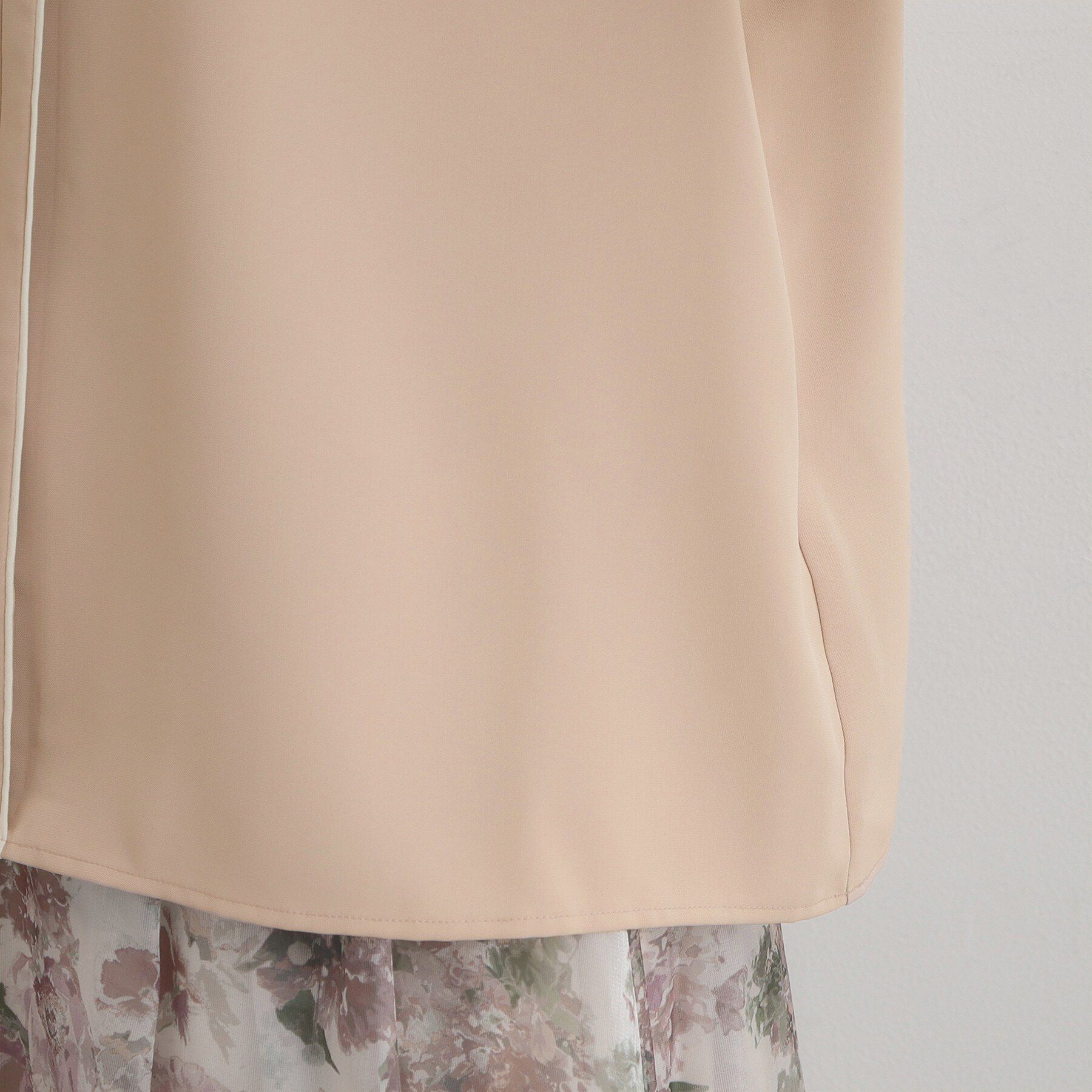 Couture broach「【洗える・ハレの日・通勤】配色 細リボンタイ ブラウス」|シャツ・ブラウス|