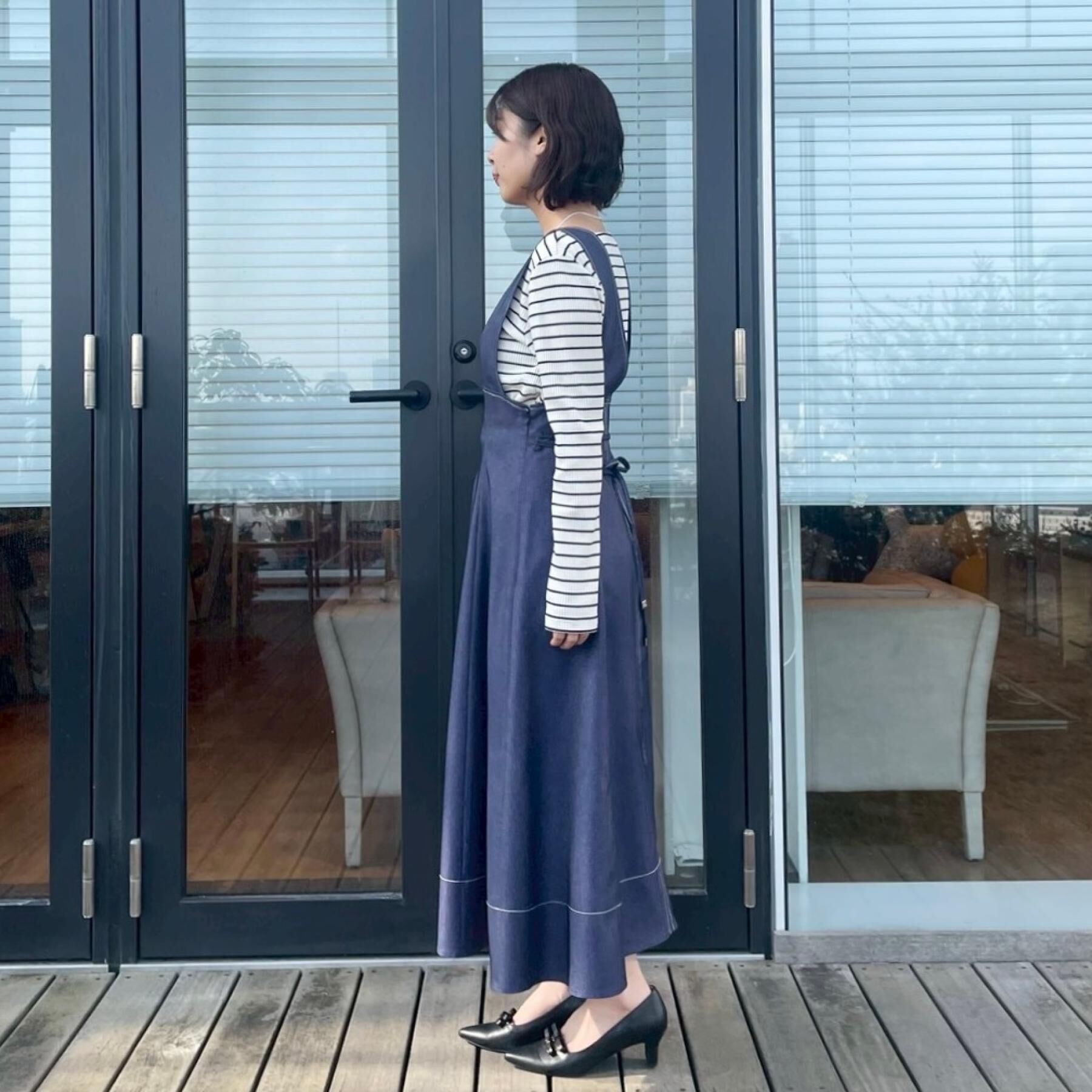 Couture broach「【洗える】ハートネック テレコプルオーバー」|Tシャツ・カットソー|