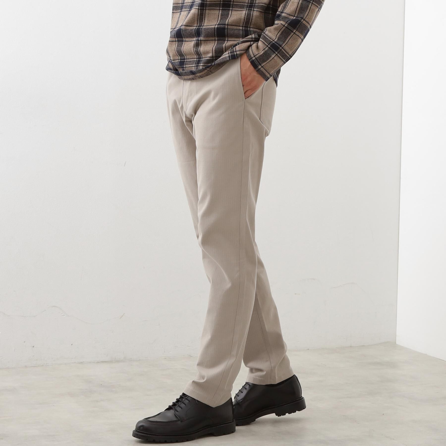 THE SHOP TK「【オールシーズン穿ける！】7DAYSストレッチへリンボンパンツ　ON&hArr;OFF兼用」|その他|