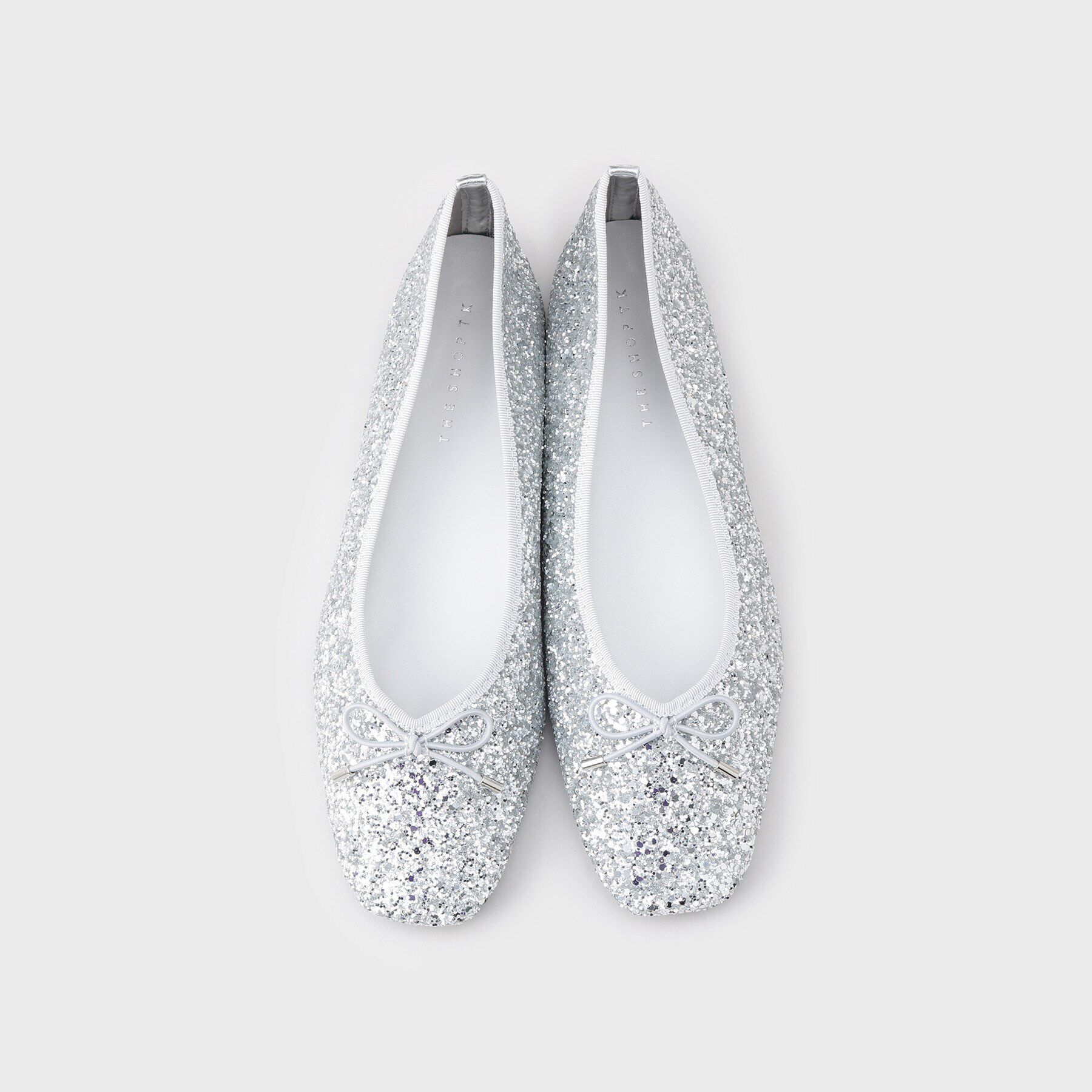 THE SHOP TK「グリッターラメバレエスクエアトゥー」|パンプス|