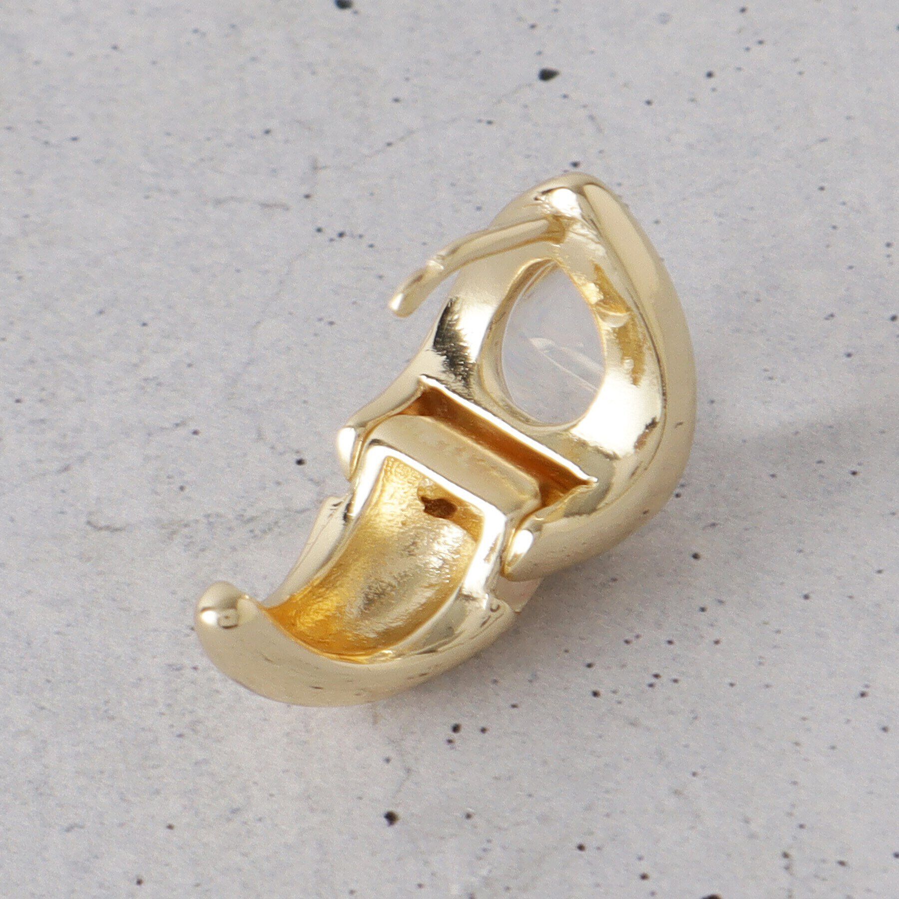 THE SHOP TK「クリアドロップメタルコンビピアス」|ピアス|