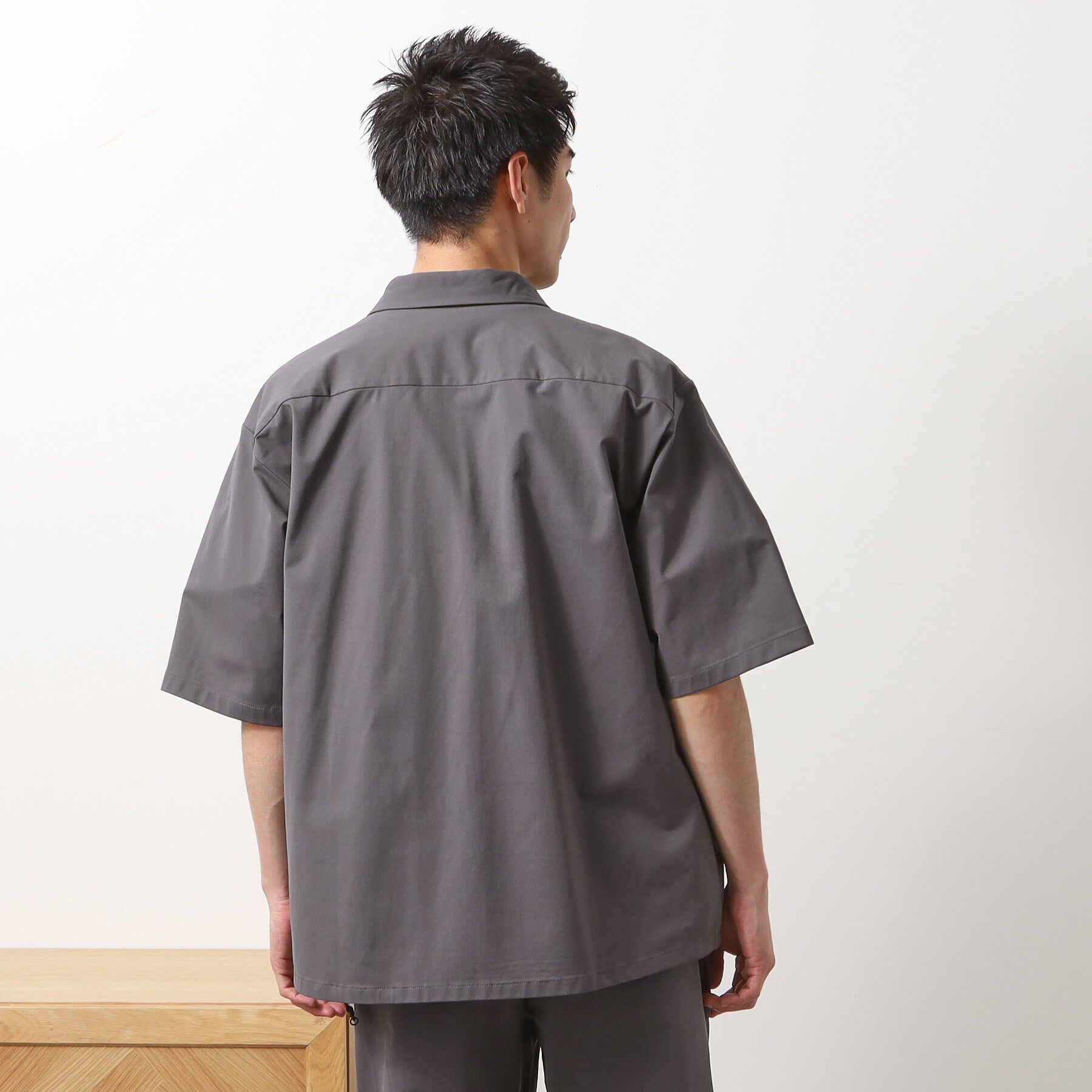 THE SHOP TK「パーフェクテックツイル5分袖シャツ【セットアップ可/吸水速乾/UVカット/アンチピリング】」|シャツ・ブラウス|