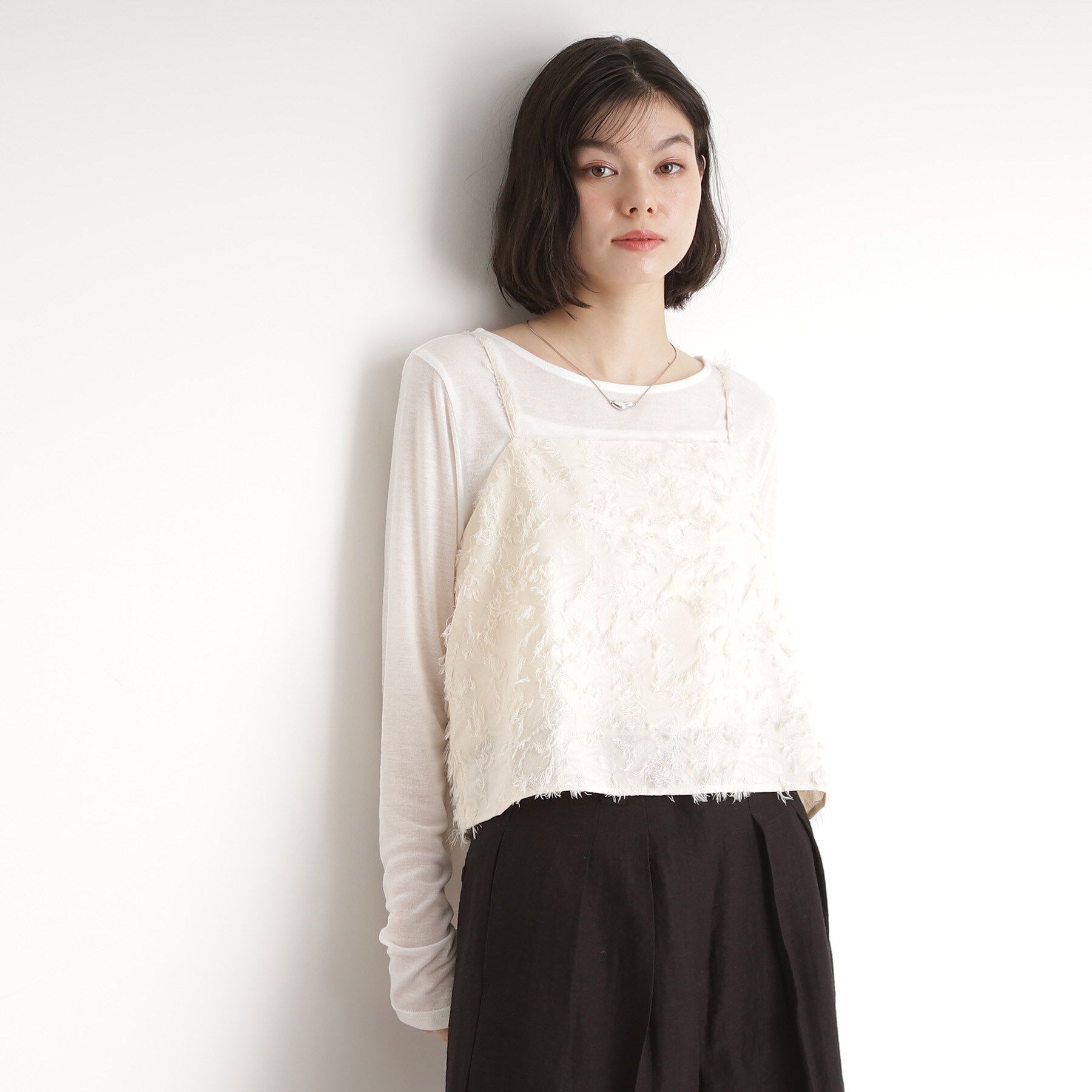 THE SHOP TK「シアーフライスセットビスチェ【洗える】」|その他|