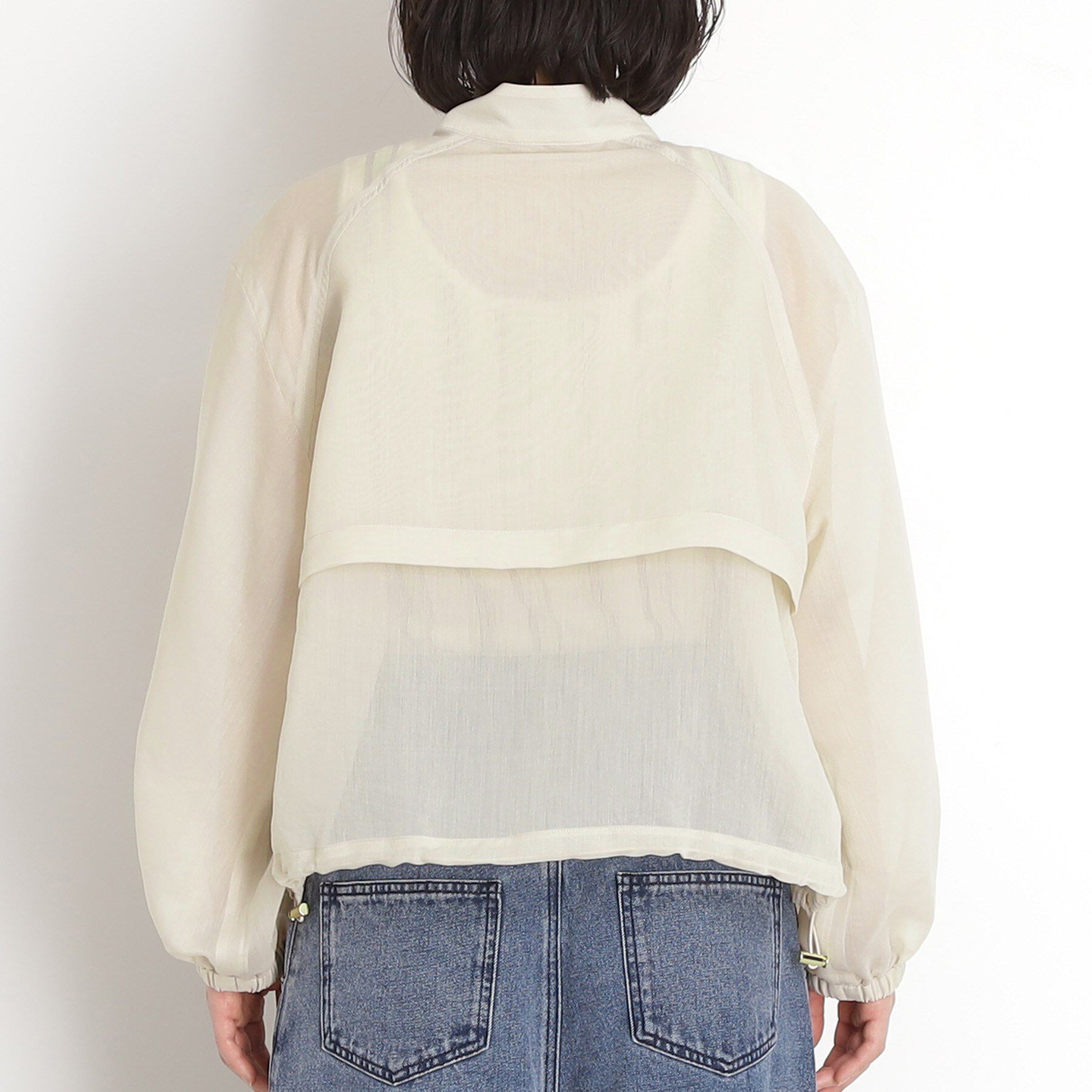 THE SHOP TK「シアースタンドカラーブルゾン【洗える】」|ブルゾン・スタジャン|