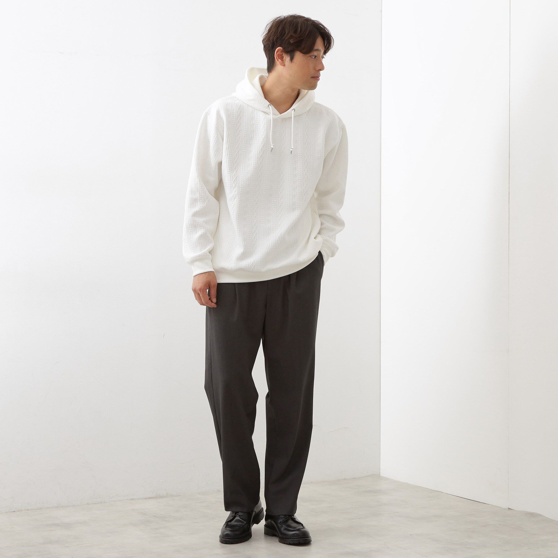 THE SHOP TK「フクレキルトパーカ 【洗濯機OK】」|パーカー|