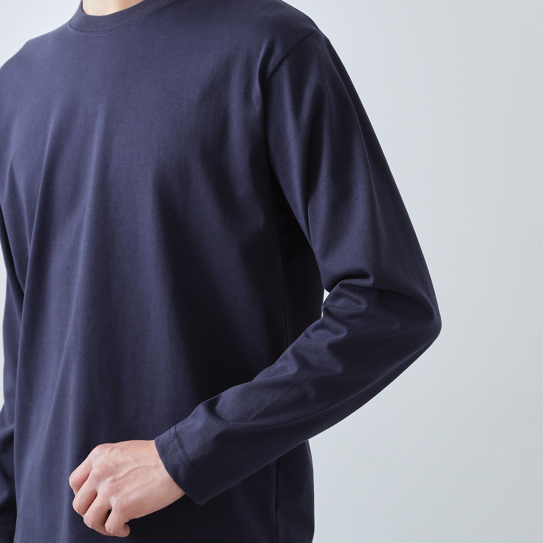 THE SHOP TK「【ジャケットインにもおすすめ】きれいめ長袖Tシャツ 洗濯機OK」|Tシャツ・カットソー|