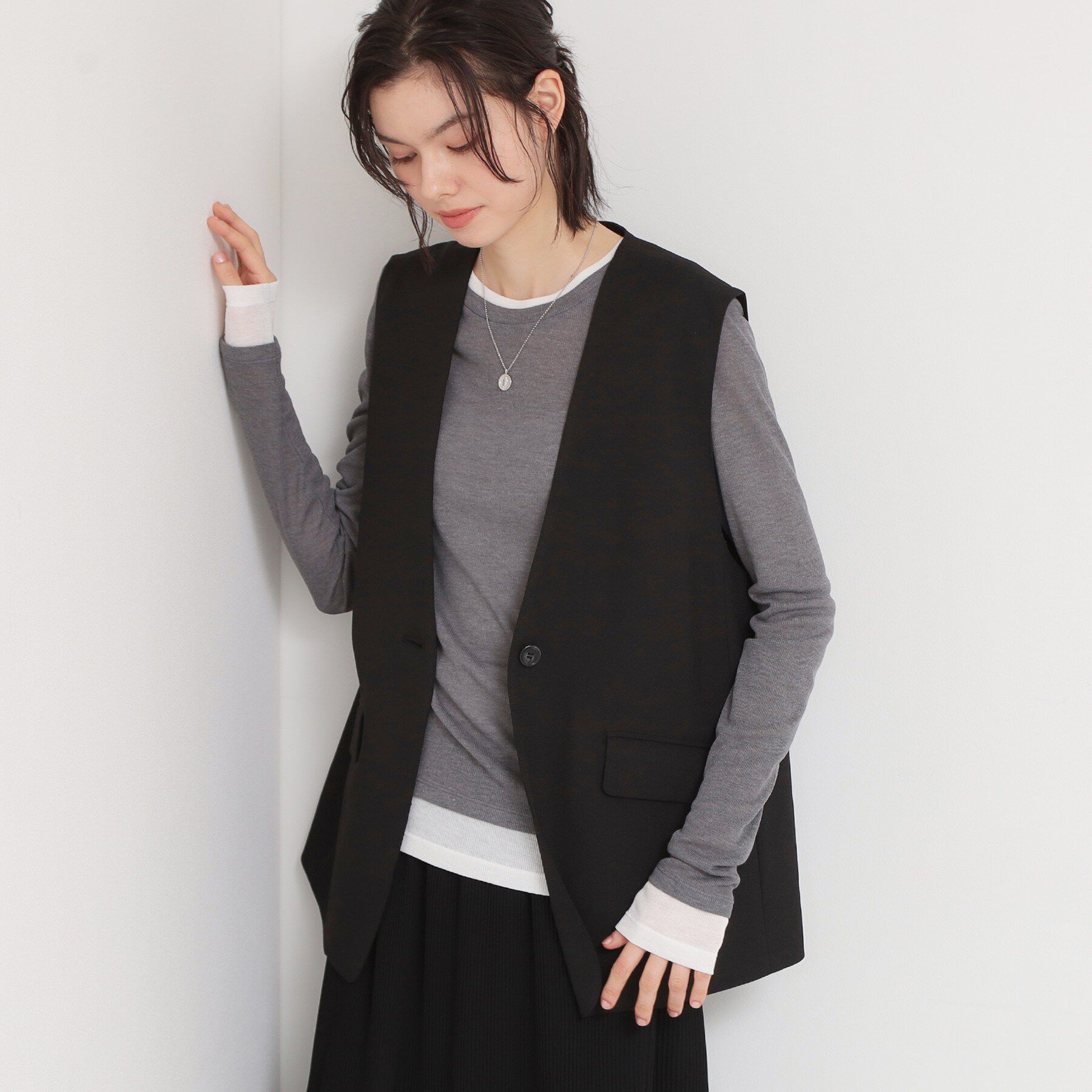 THE SHOP TK「配色テレコカットソー」|Tシャツ・カットソー|