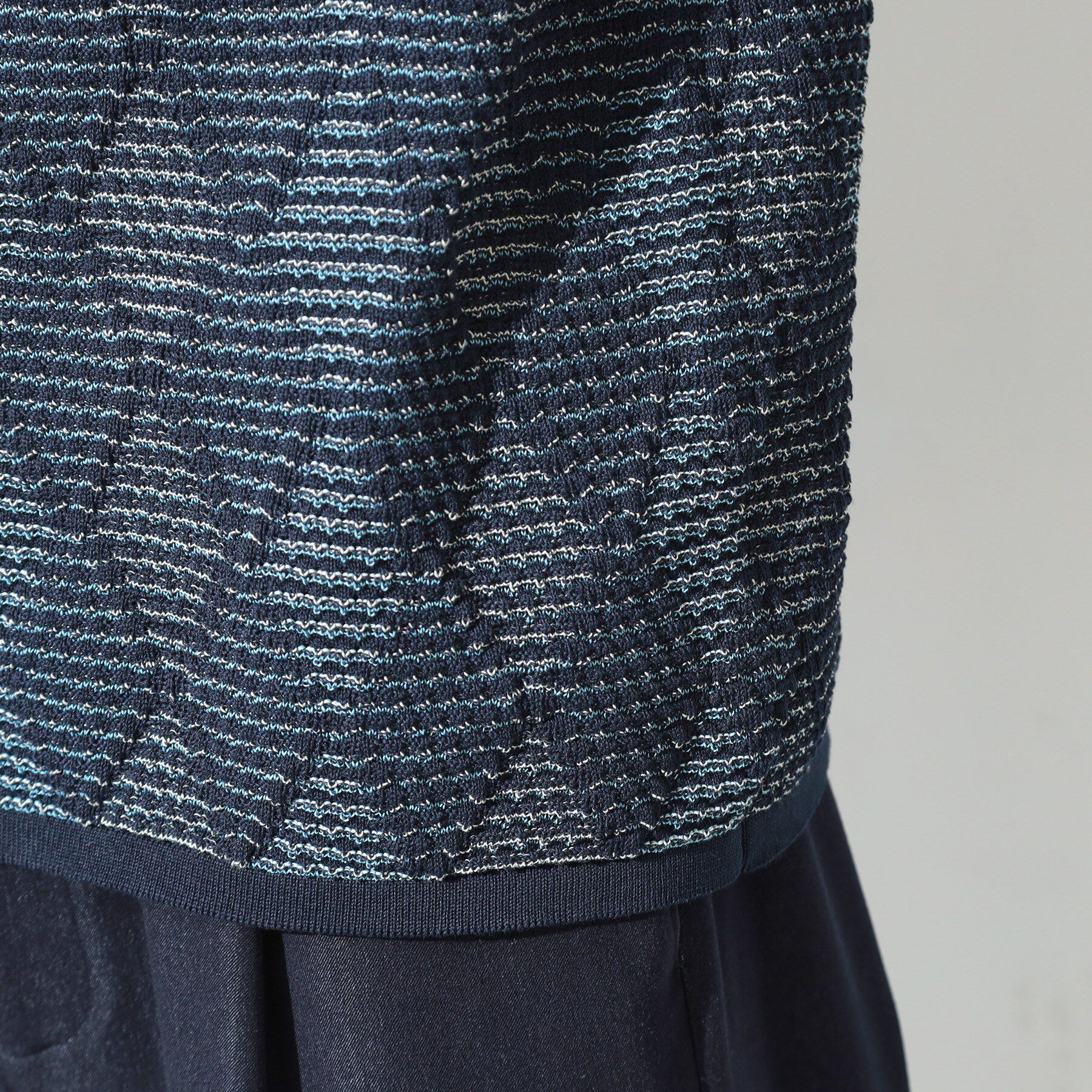 THE SHOP TK「【主張しすぎない配色バランス】アーガイルメッシュポロ半袖Tシャツ 洗濯機OK」|ニット・セーター|