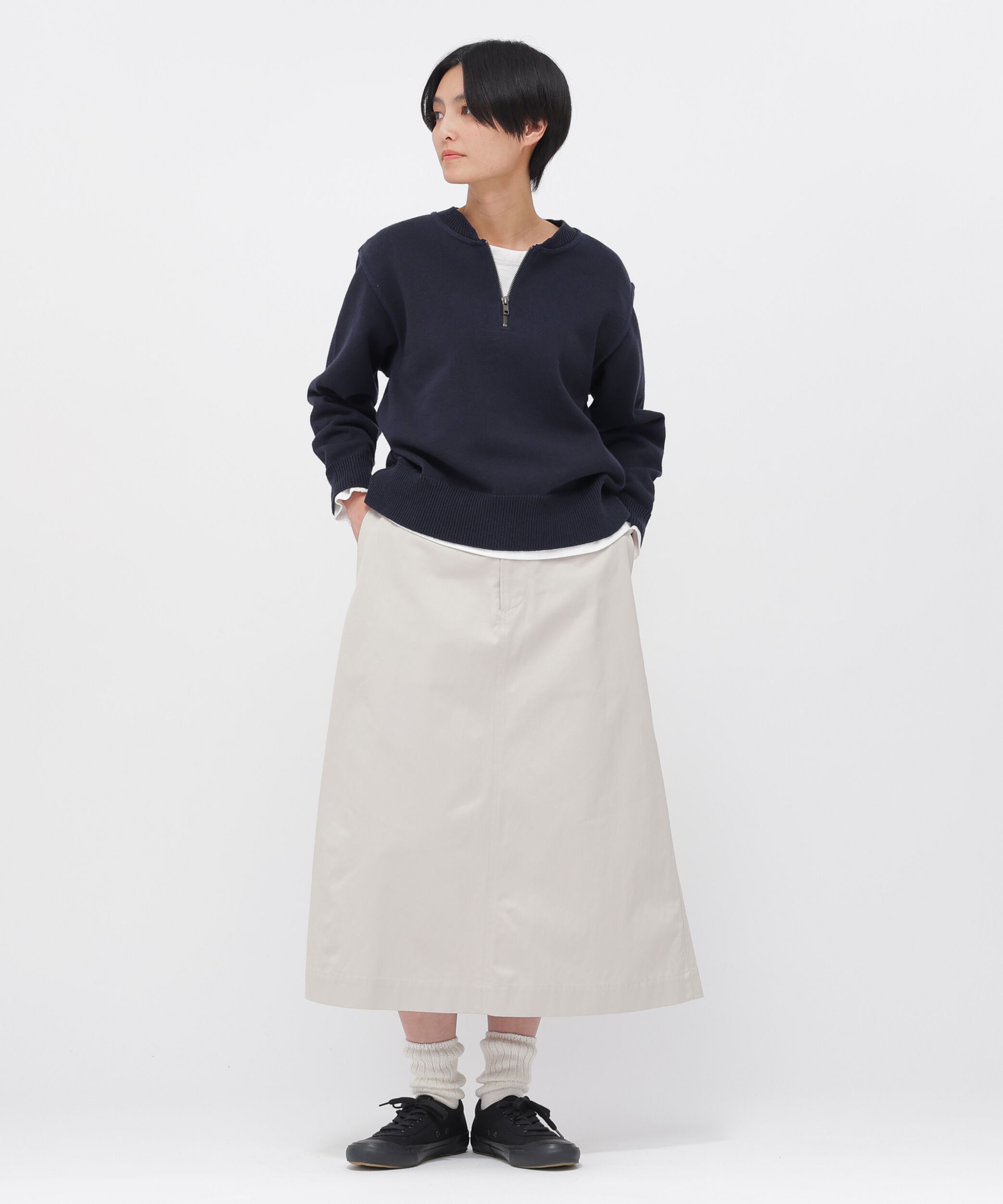 MHL.「WASHED CHINO COTTON SKIRT」|スカート|