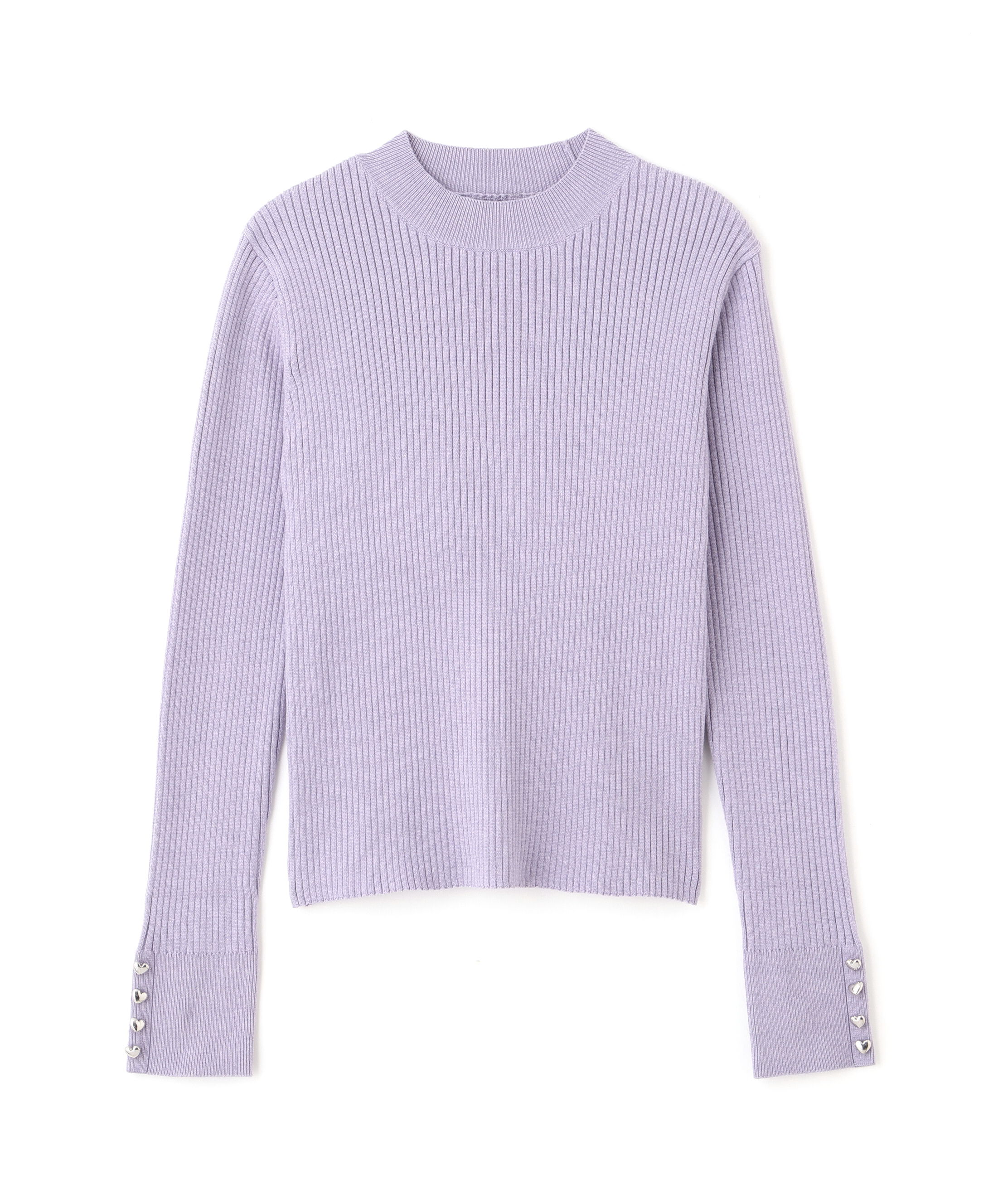  「ハートボタンカフスニット」|ニット・セーター|