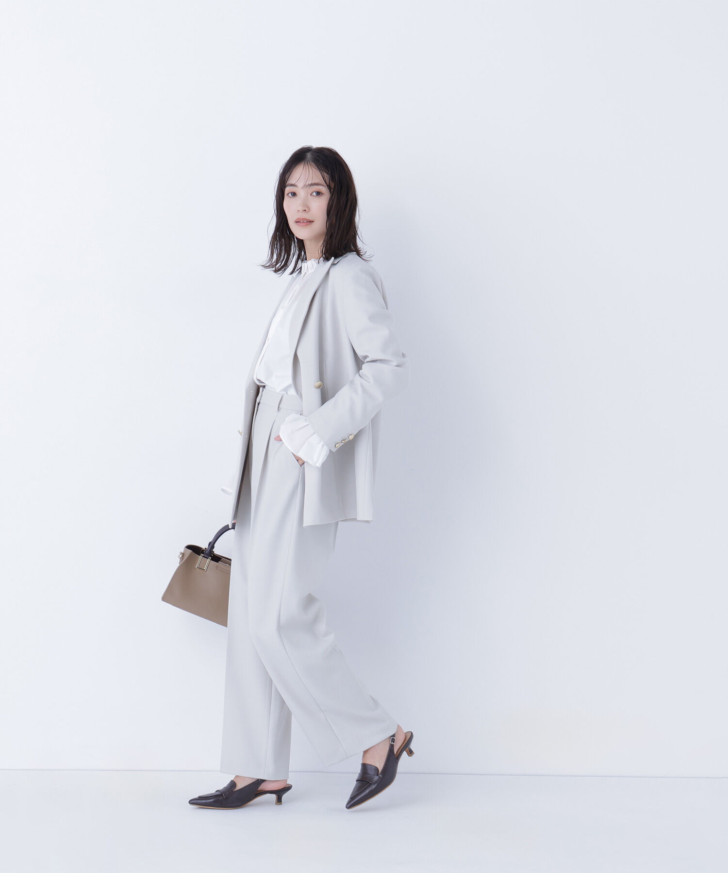  「ダブルブレスト  SETUP ボクシージャケット」|ブルゾン・スタジャン|