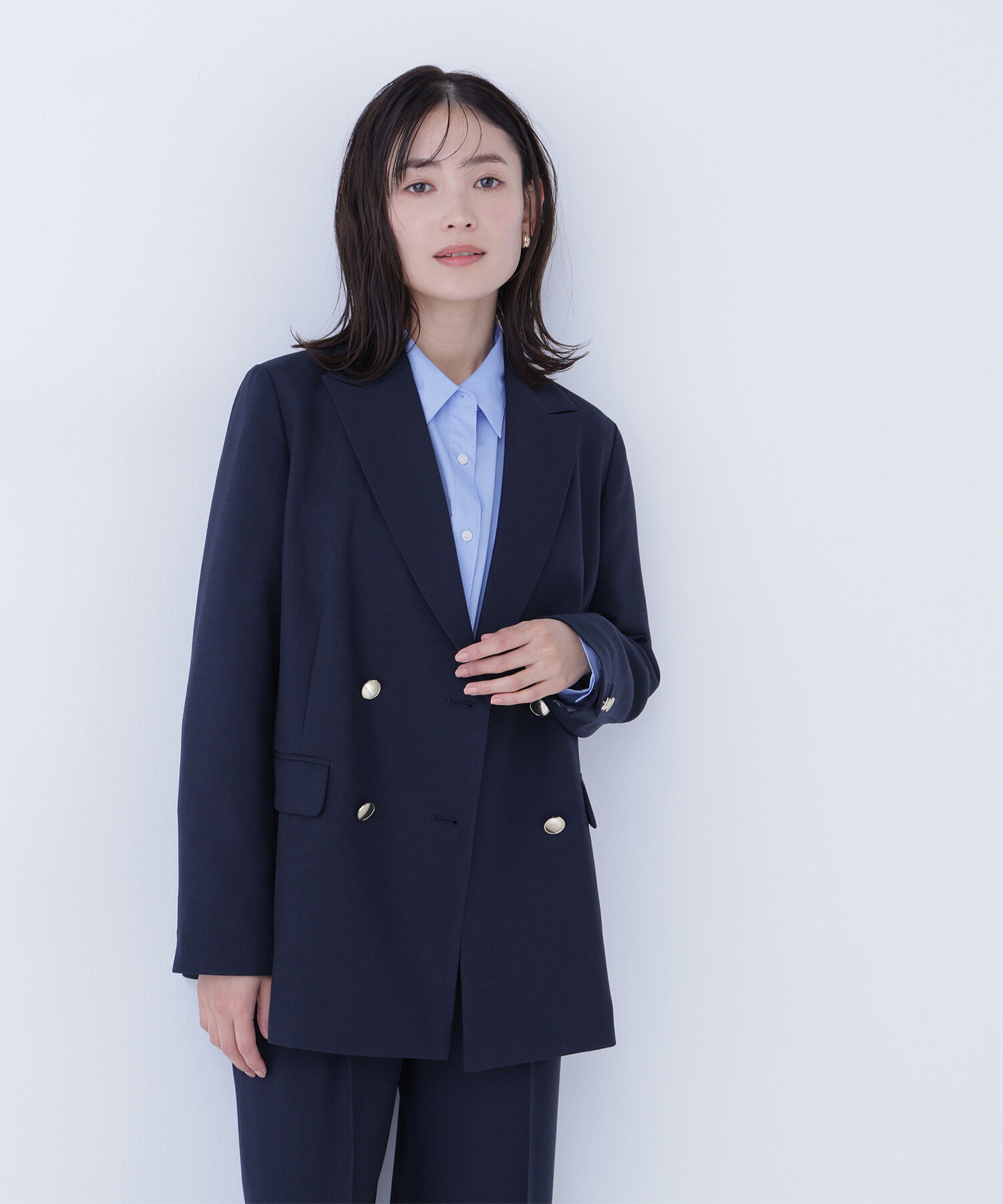  「ダブルブレスト  SETUP ボクシージャケット」|ブルゾン・スタジャン|