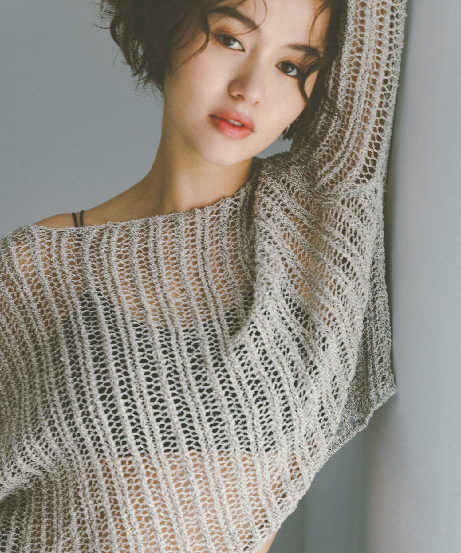  「〈N.〉透かし編みクロップドニット」|ニット・セーター|グレーミック 2