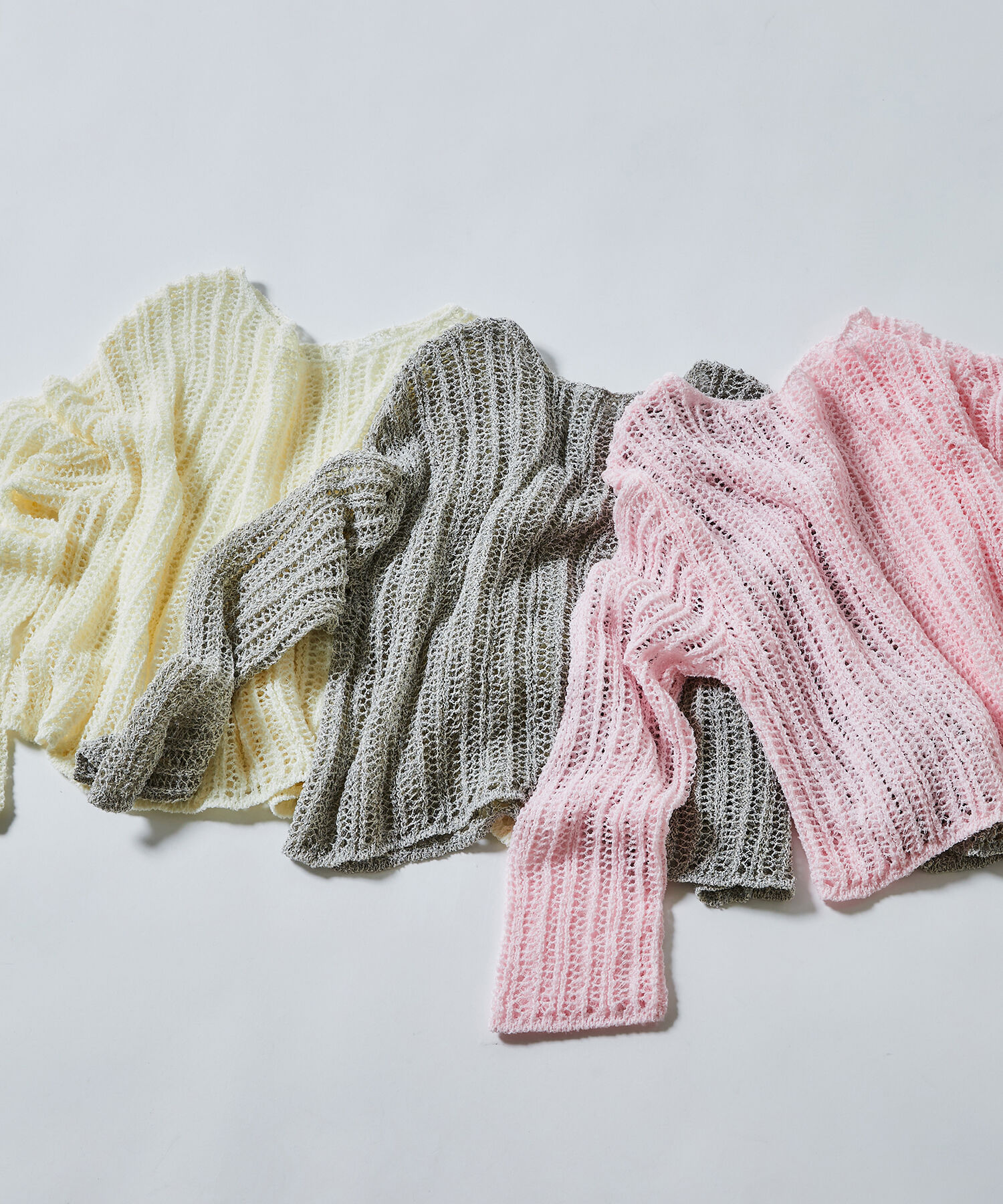  「〈N.〉透かし編みクロップドニット」|ニット・セーター|