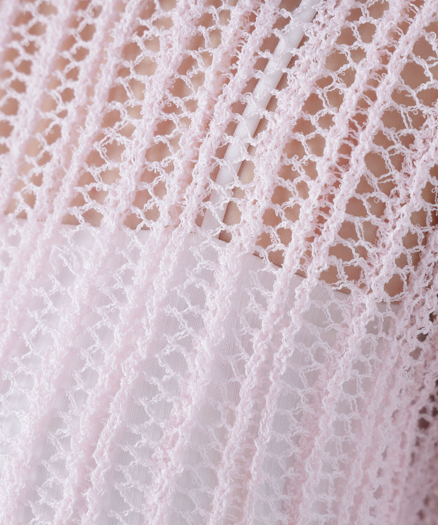  「〈N.〉透かし編みクロップドニット」|ニット・セーター|