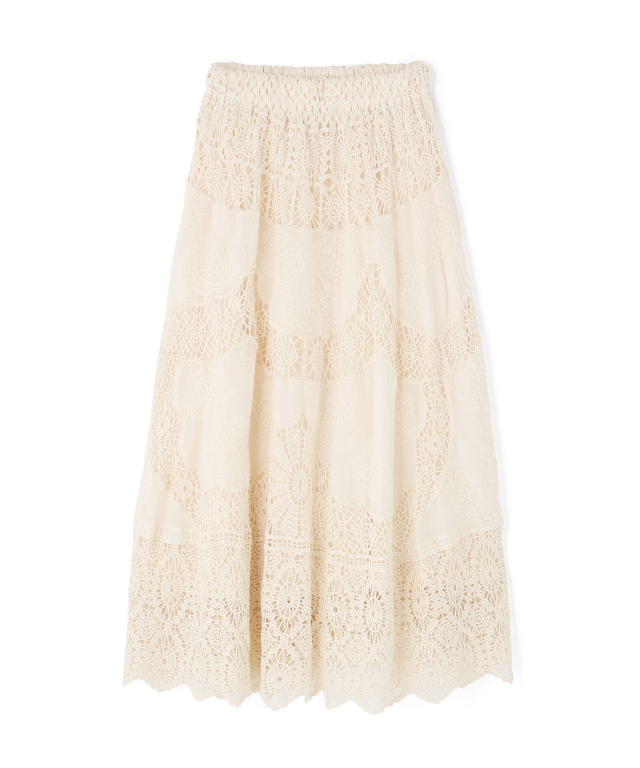  「〈N.〉コットンレースボリュームスカート」|スカート|