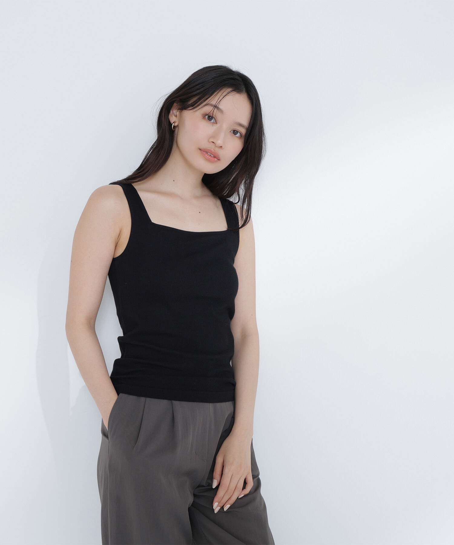  「カップ付インナーシリーズ タンクトップ」|Tシャツ・カットソー|