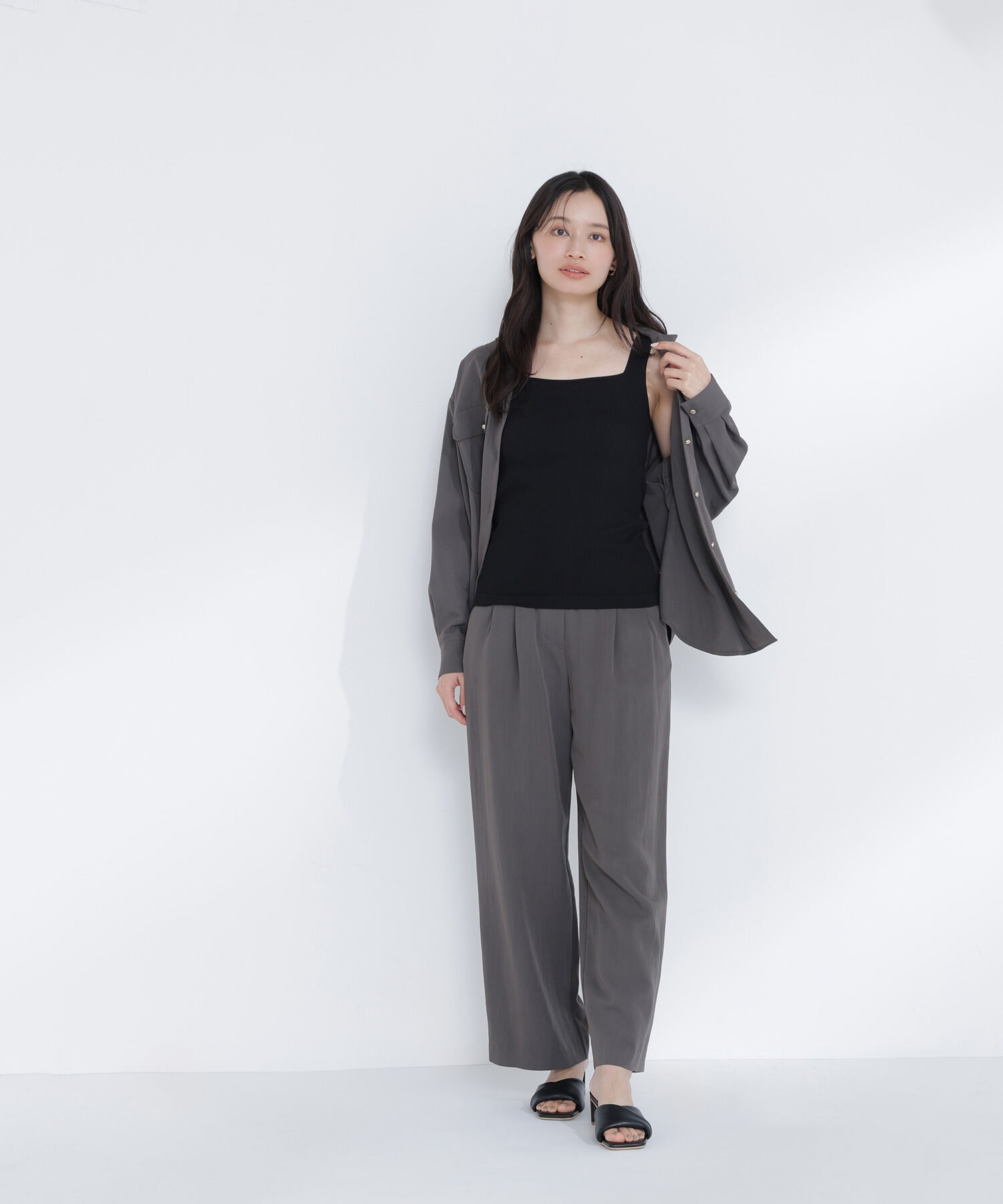  「カップ付インナーシリーズ タンクトップ」|Tシャツ・カットソー|