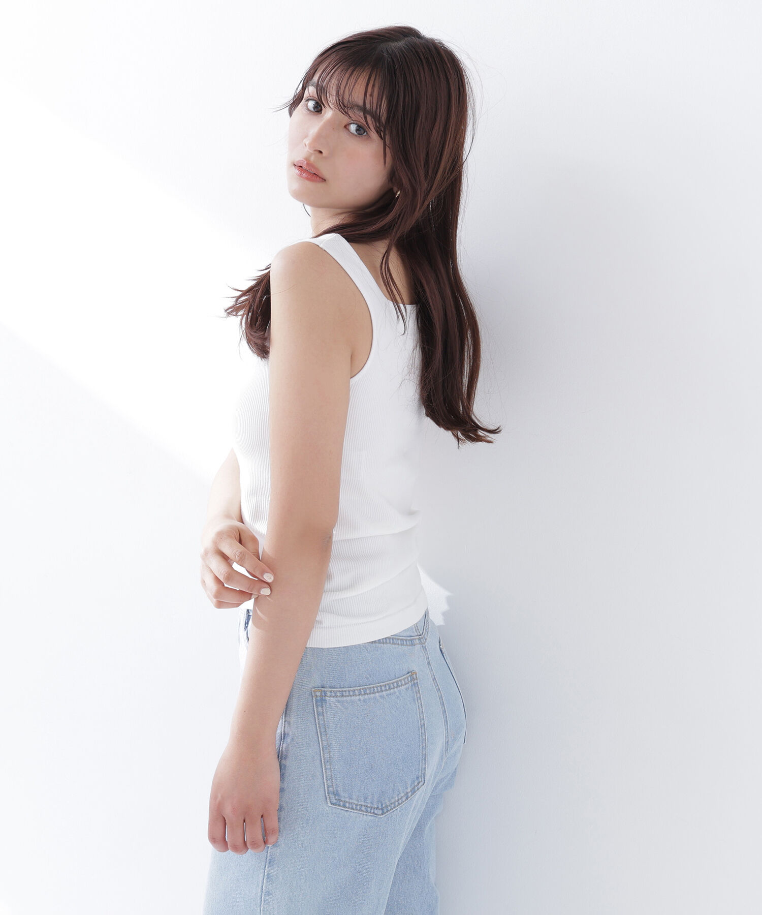  「カップ付インナーシリーズ タンクトップ」|Tシャツ・カットソー|