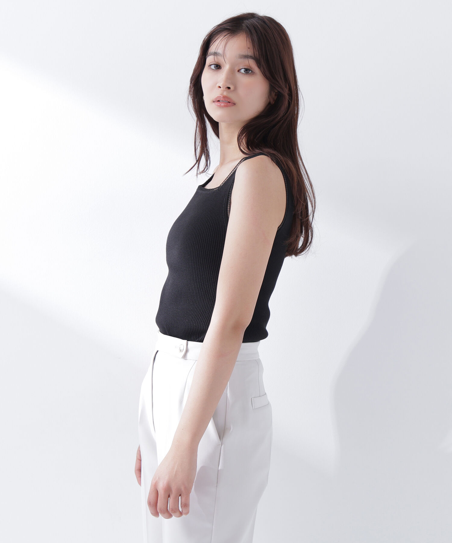  「前後2wayニットタンク」|ニット・セーター|