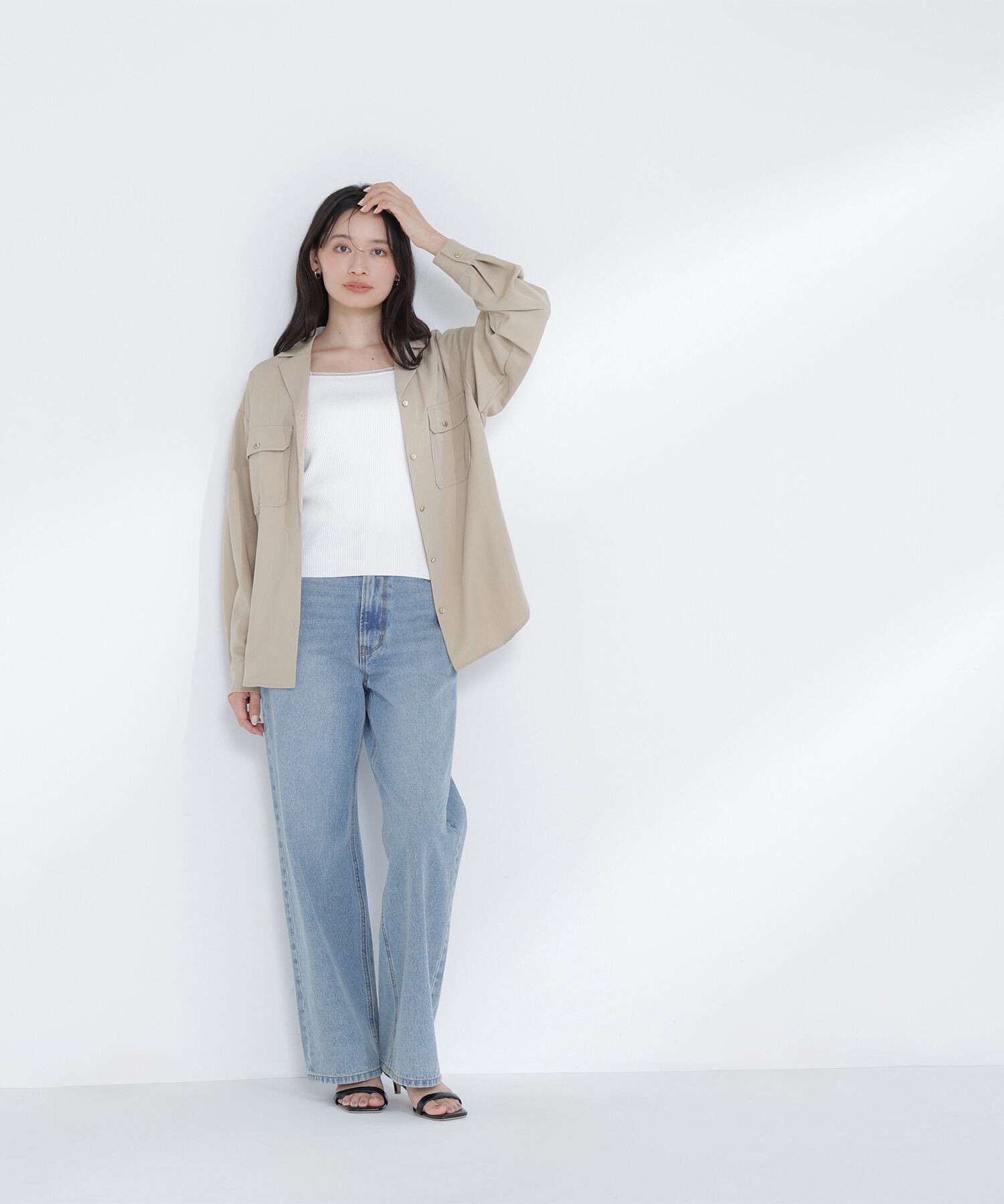  「前後2wayニットタンク」|ニット・セーター|