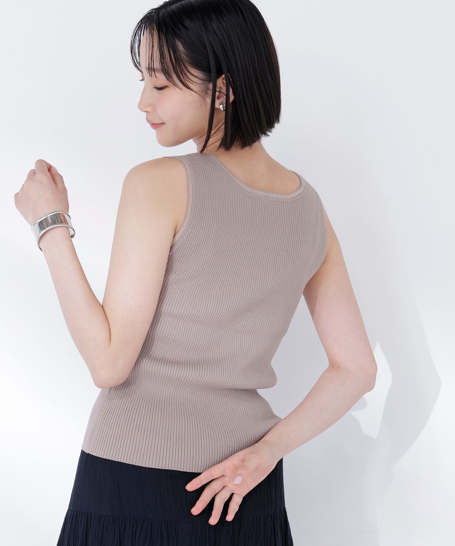  「前後2wayニットタンク」|ニット・セーター|