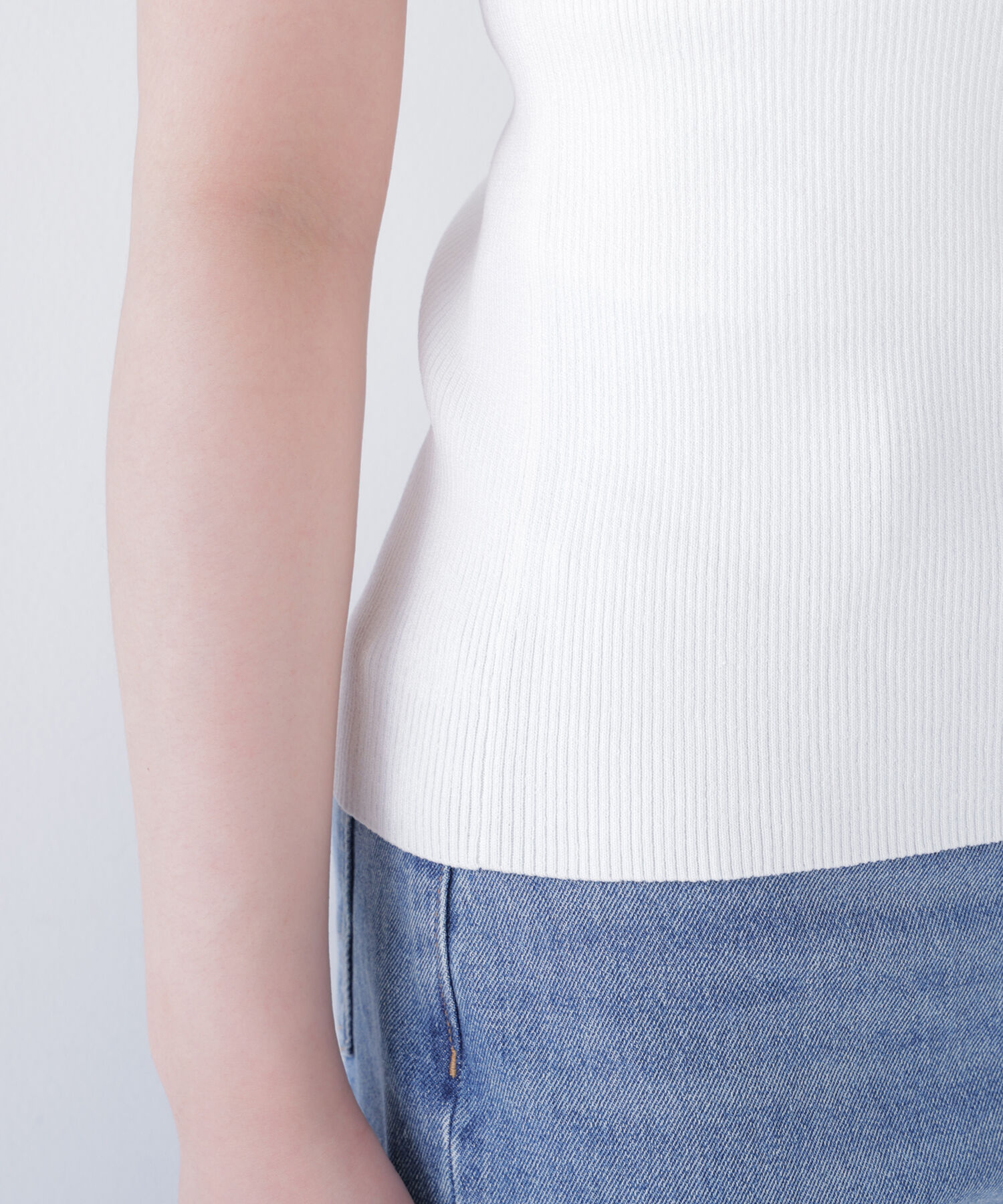  「ボーダーフリルスリーブニット」|ニット・セーター|