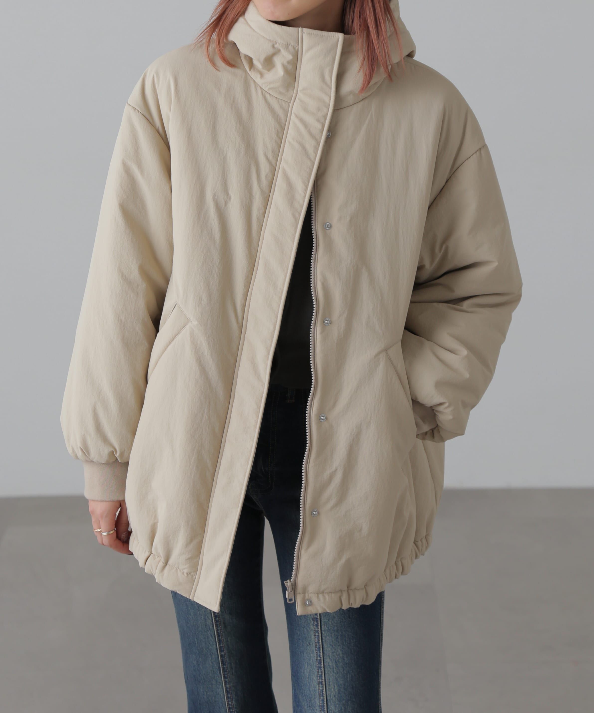  「ミドル丈中綿ブルゾン」|ブルゾン・スタジャン|