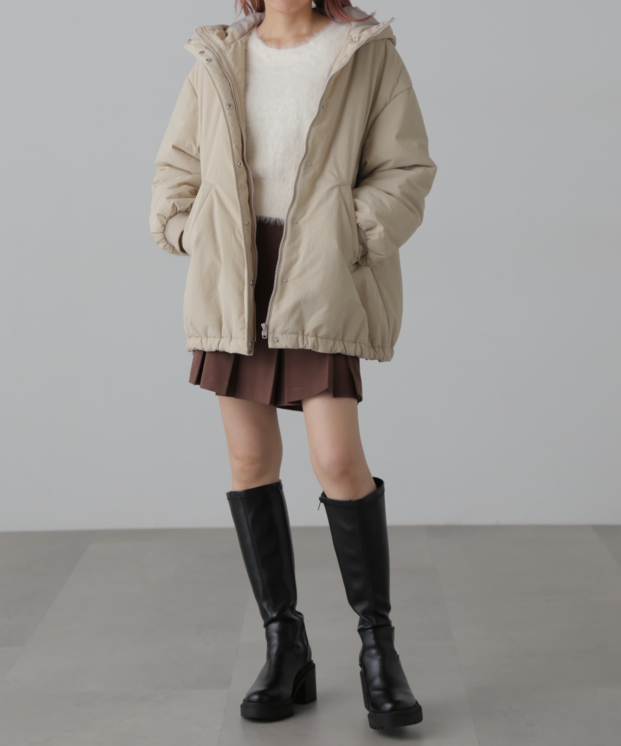  「ミドル丈中綿ブルゾン」|ブルゾン・スタジャン|