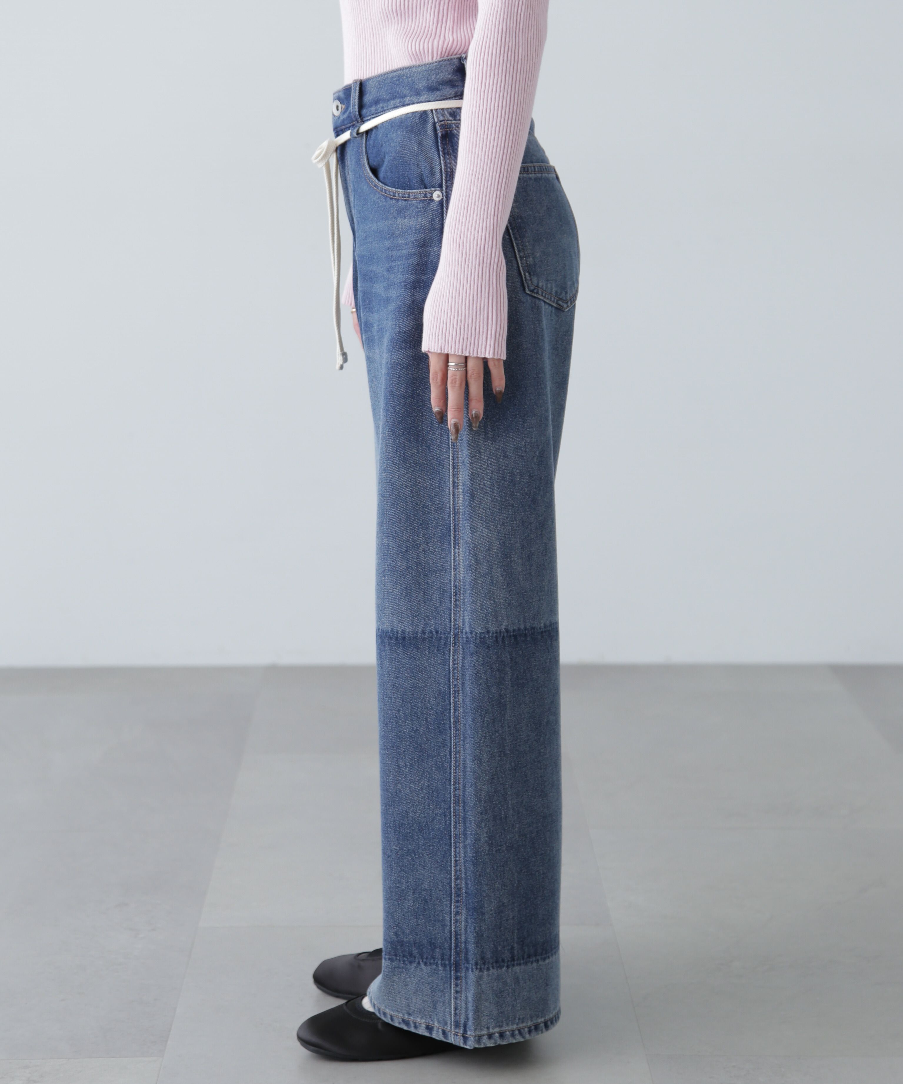  「リメイク風ワイドデニム」|その他|