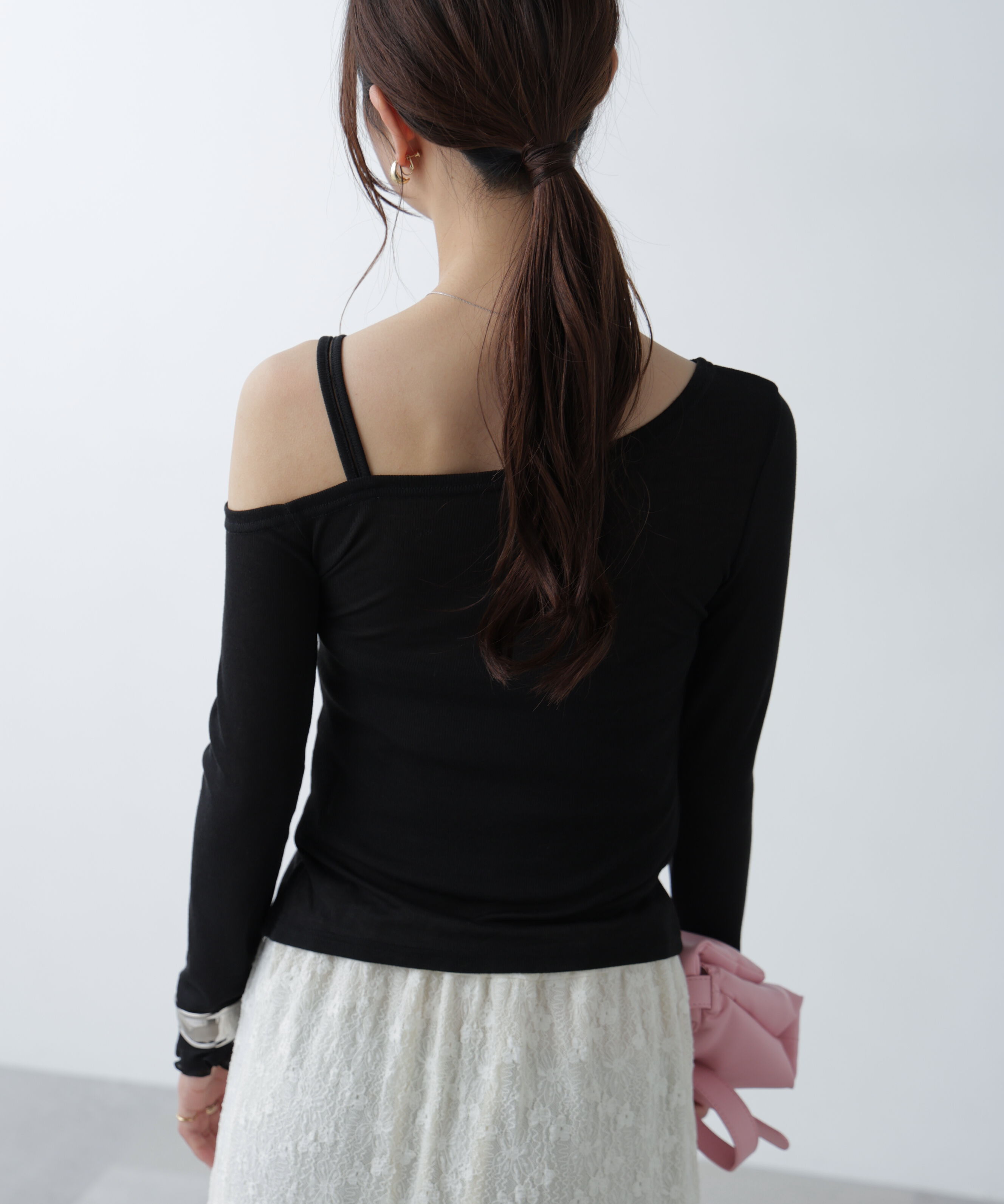  「ワンショルシャーリングテレコカットソー」|Tシャツ・カットソー|