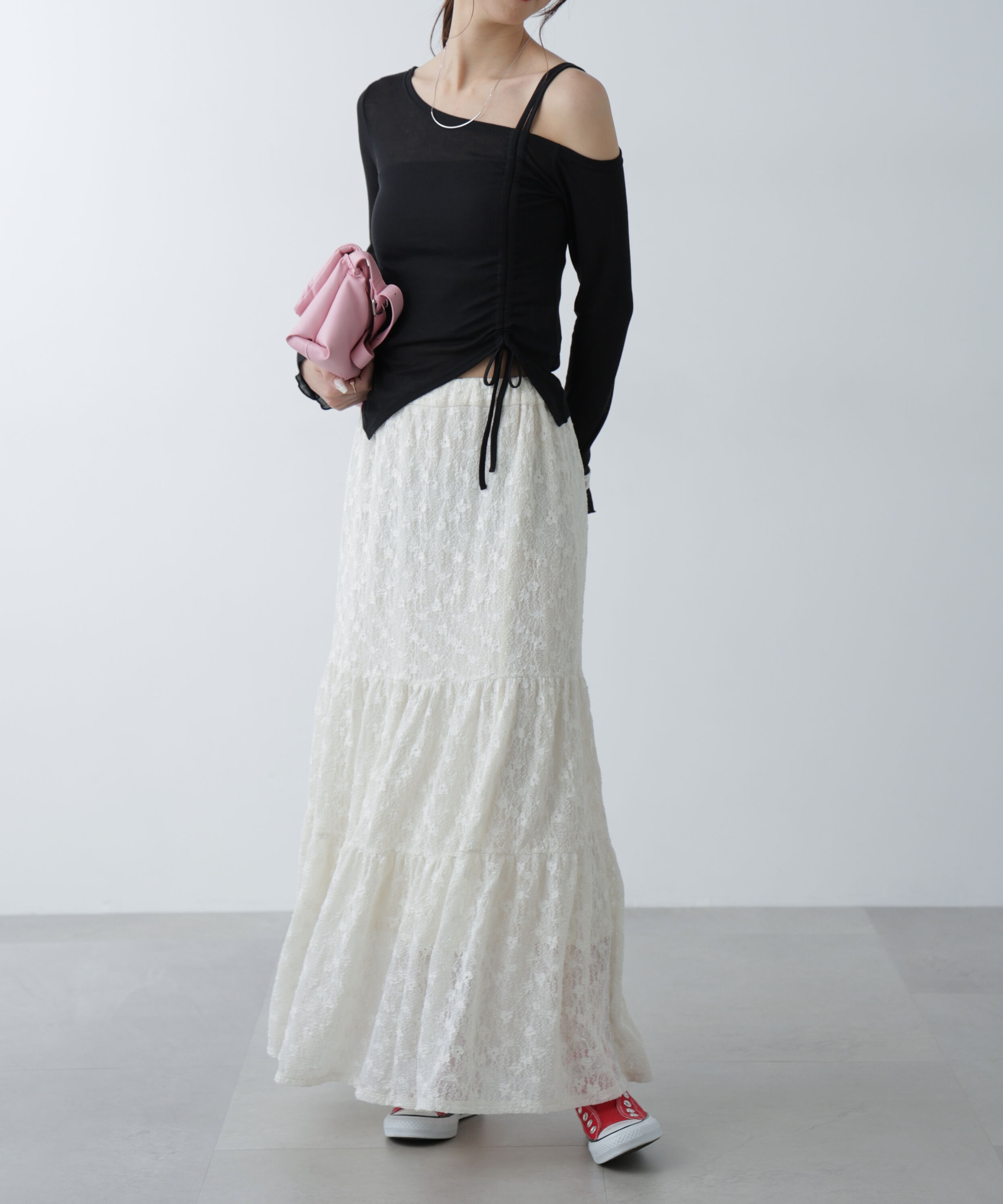  「ワンショルシャーリングテレコカットソー」|Tシャツ・カットソー|