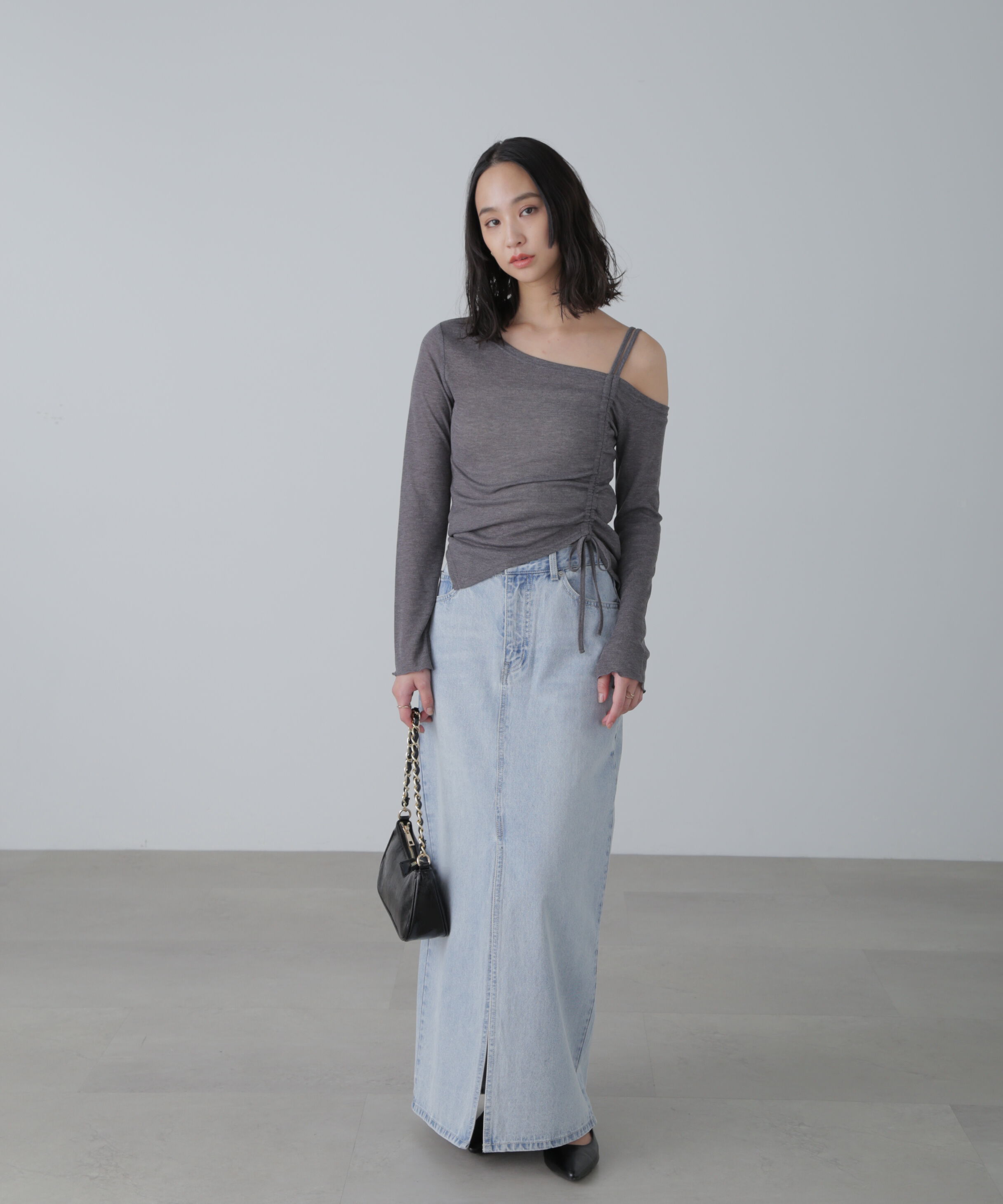  「ワンショルシャーリングテレコカットソー」|Tシャツ・カットソー|