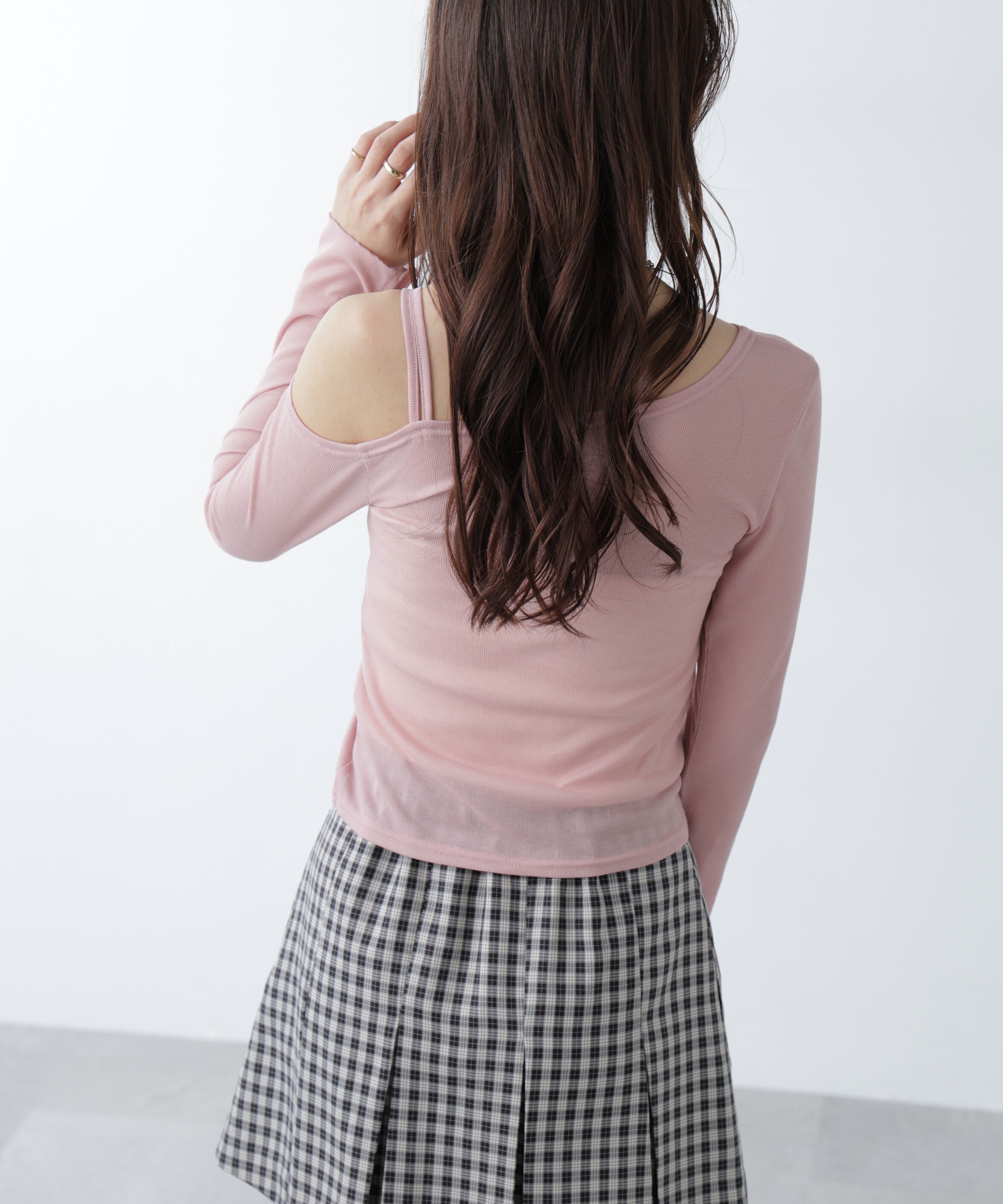  「ワンショルシャーリングテレコカットソー」|Tシャツ・カットソー|