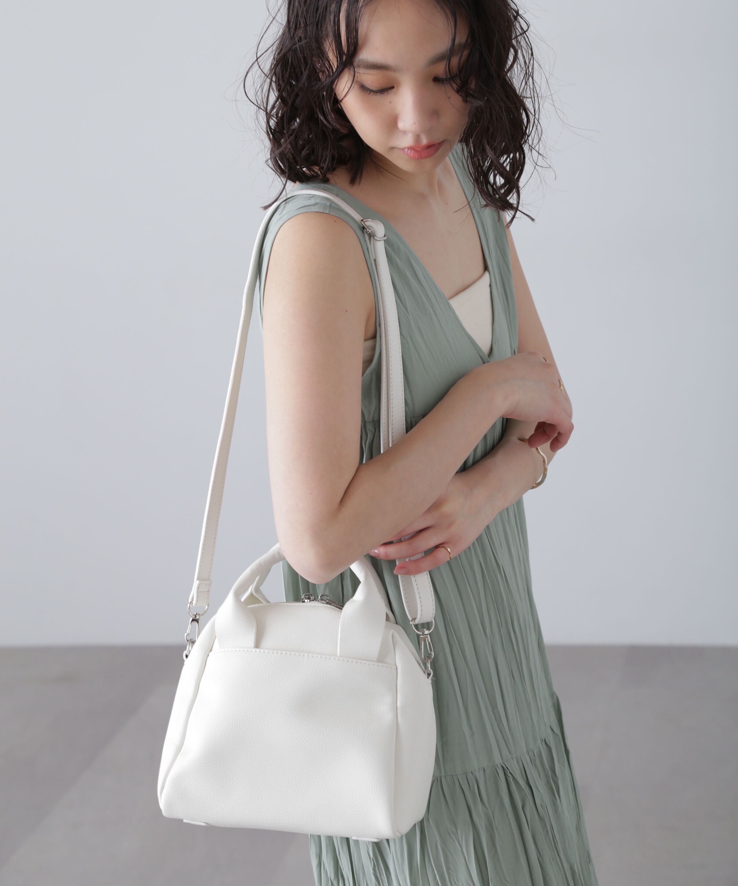  「スクエアハンドルバッグ」|その他|