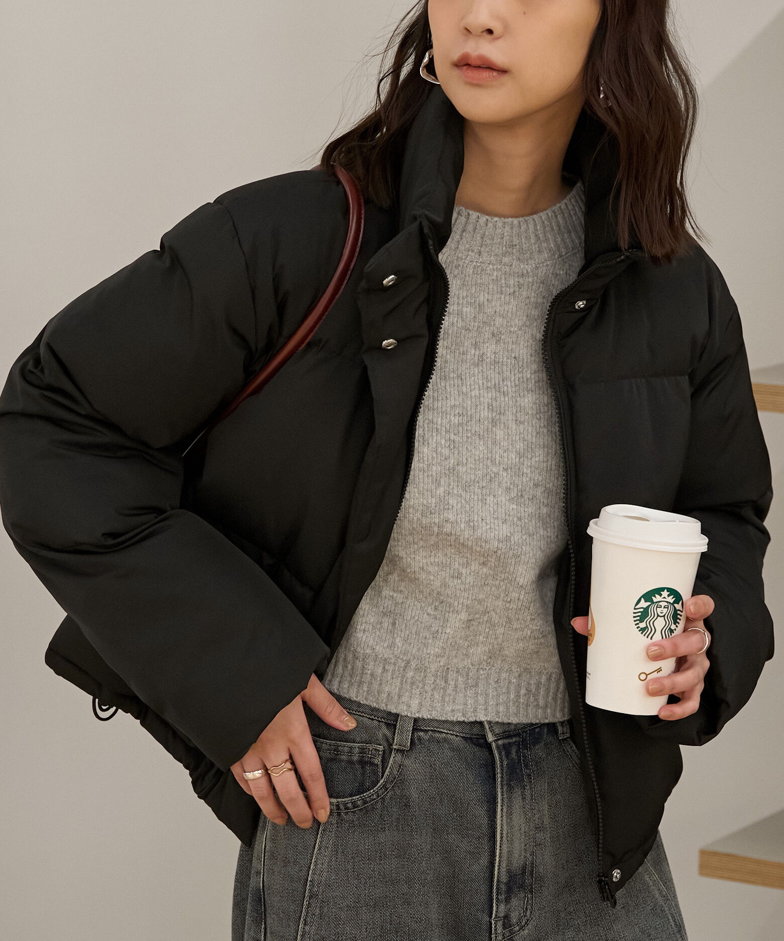  「スタンドショート中綿ブルゾン」|ブルゾン・スタジャン|