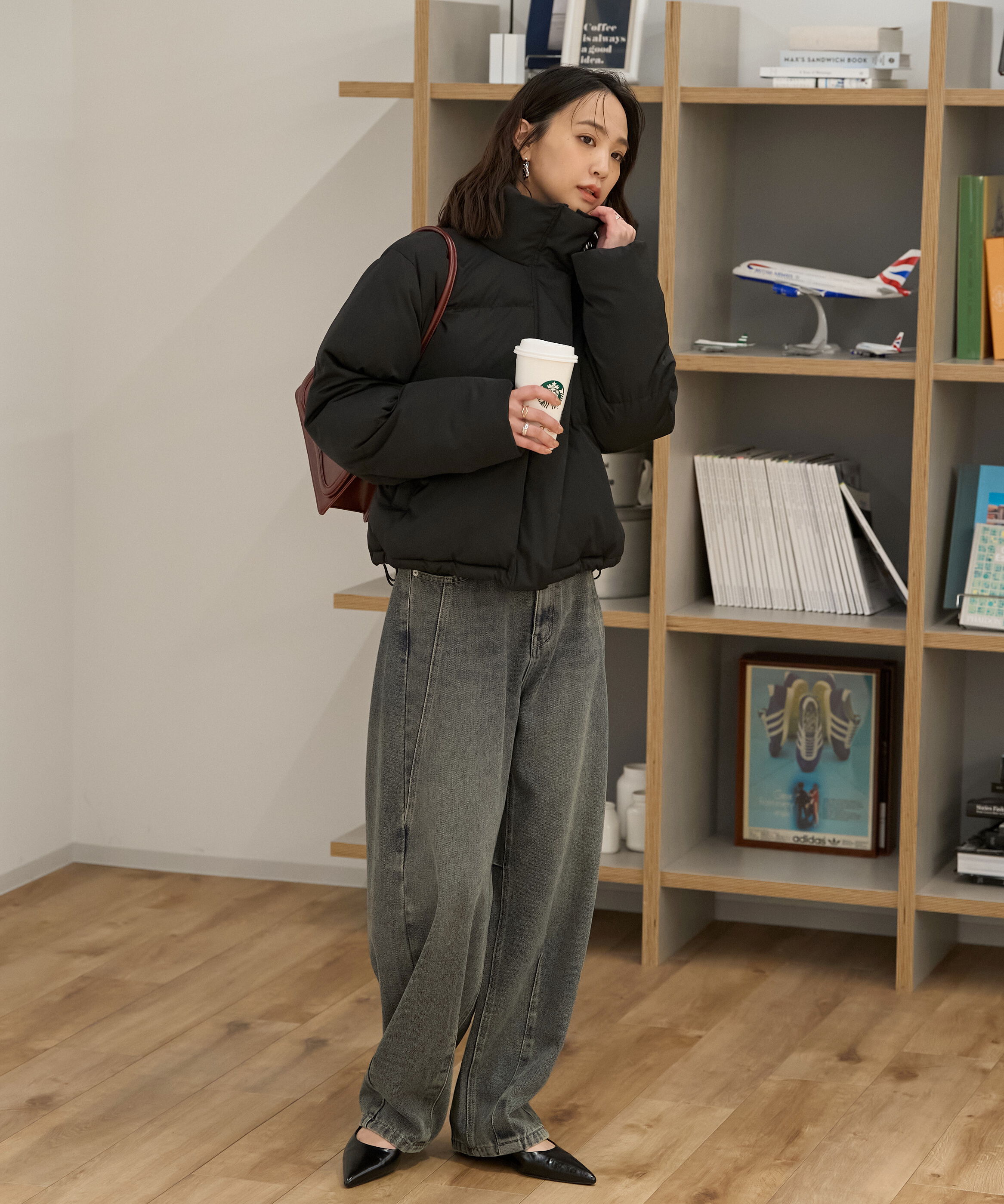  「スタンドショート中綿ブルゾン」|ブルゾン・スタジャン|