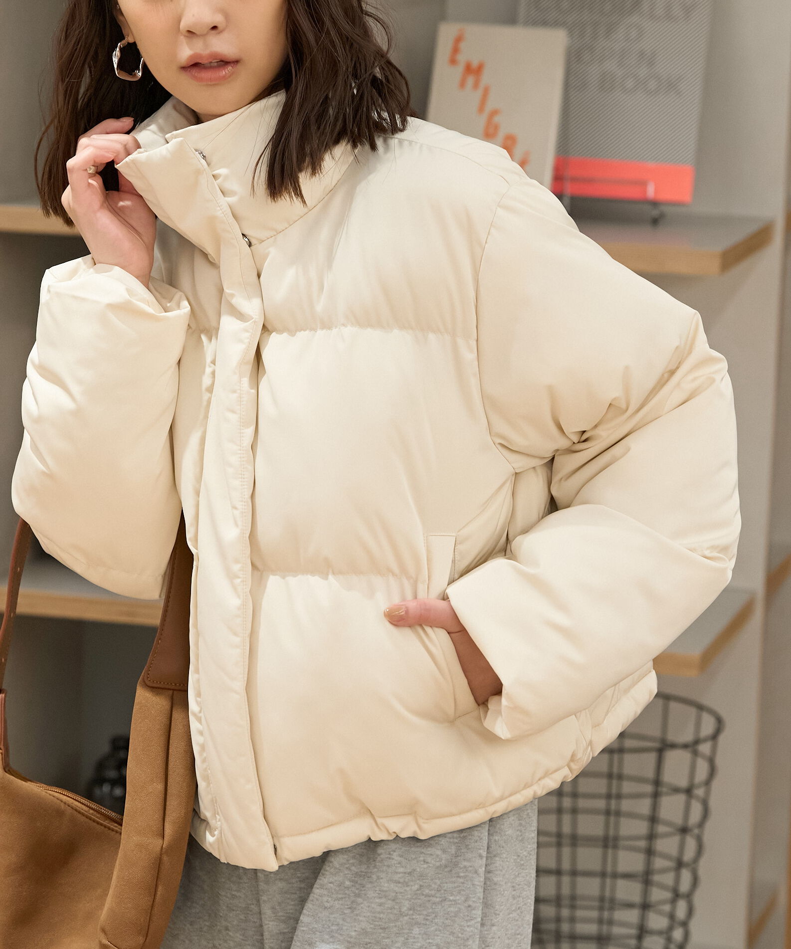  「スタンドショート中綿ブルゾン」|ブルゾン・スタジャン|