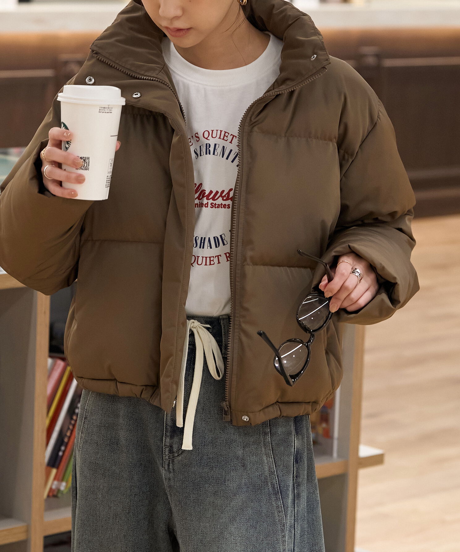  「スタンドショート中綿ブルゾン」|ブルゾン・スタジャン|