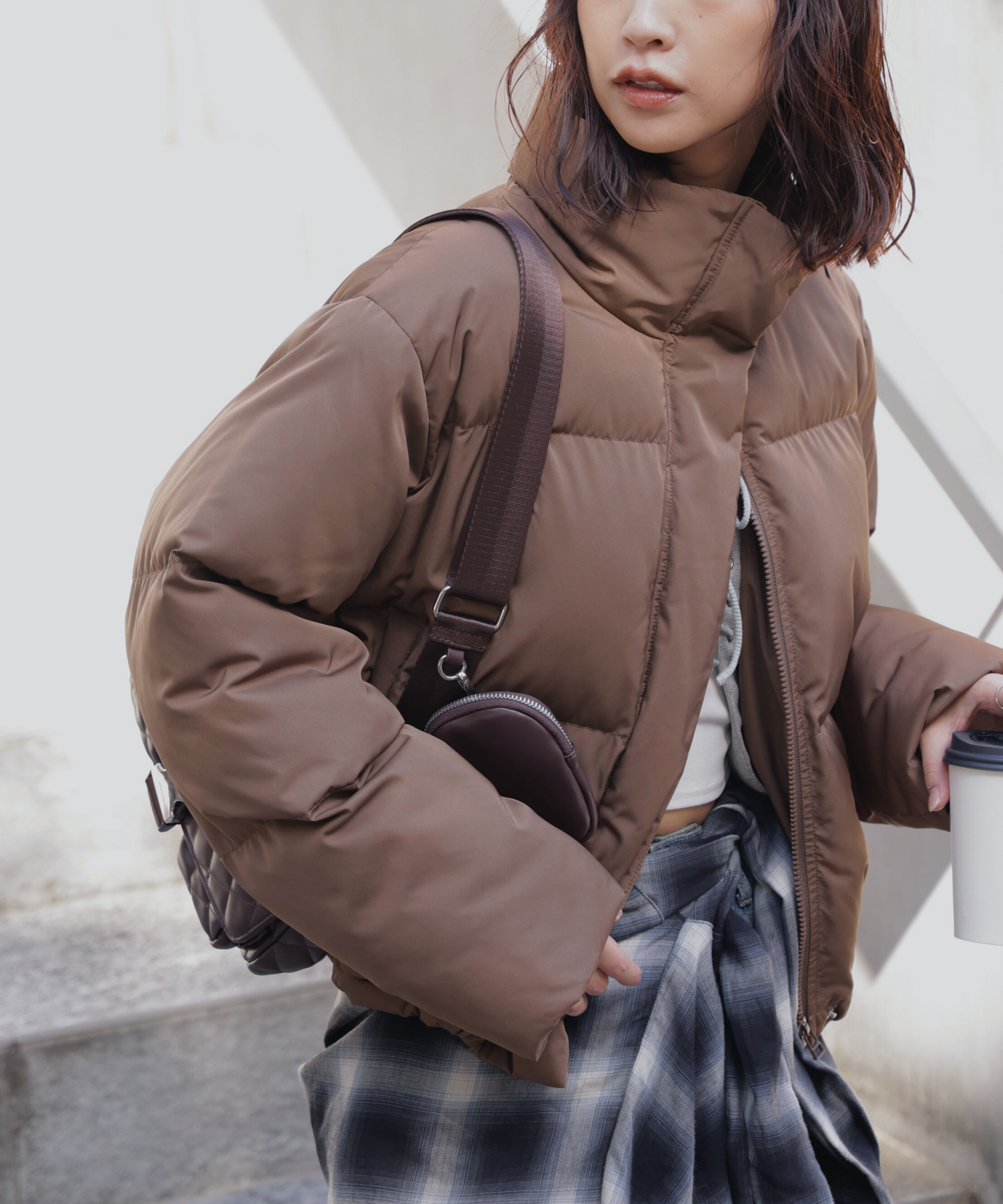  「スタンドショート中綿ブルゾン」|ブルゾン・スタジャン|