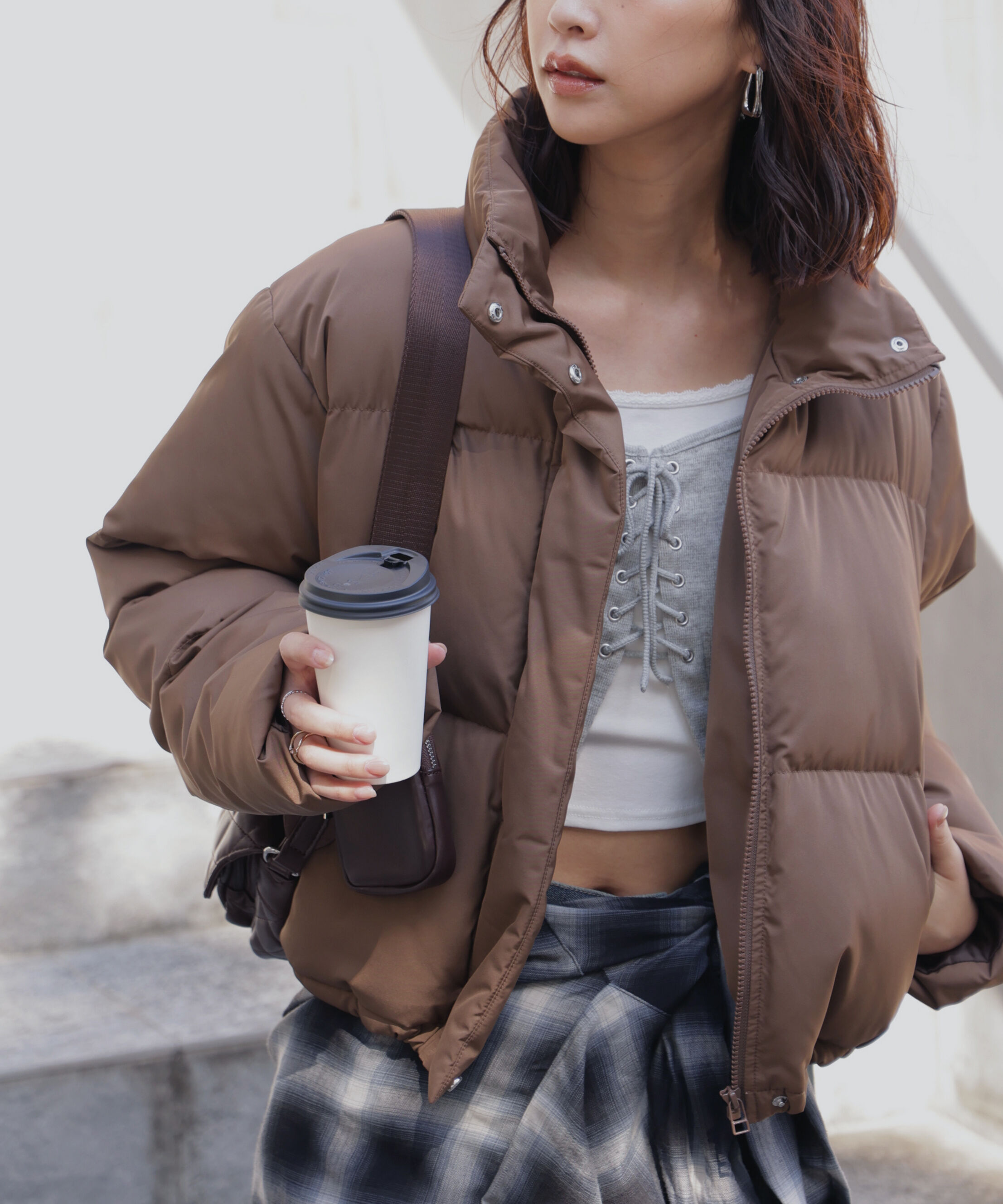  「スタンドショート中綿ブルゾン」|ブルゾン・スタジャン|