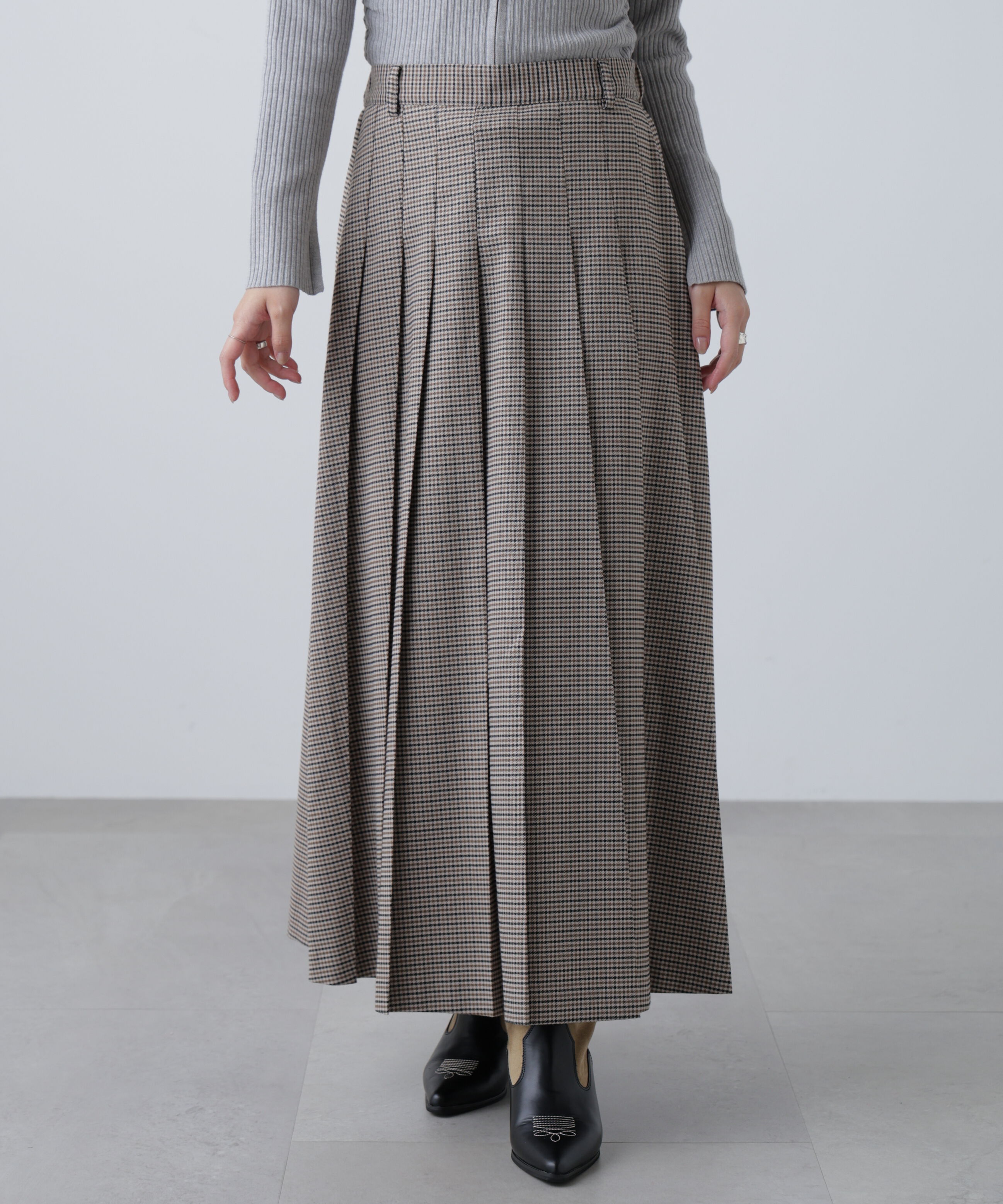  「プリーツロングスカート」|スカート|