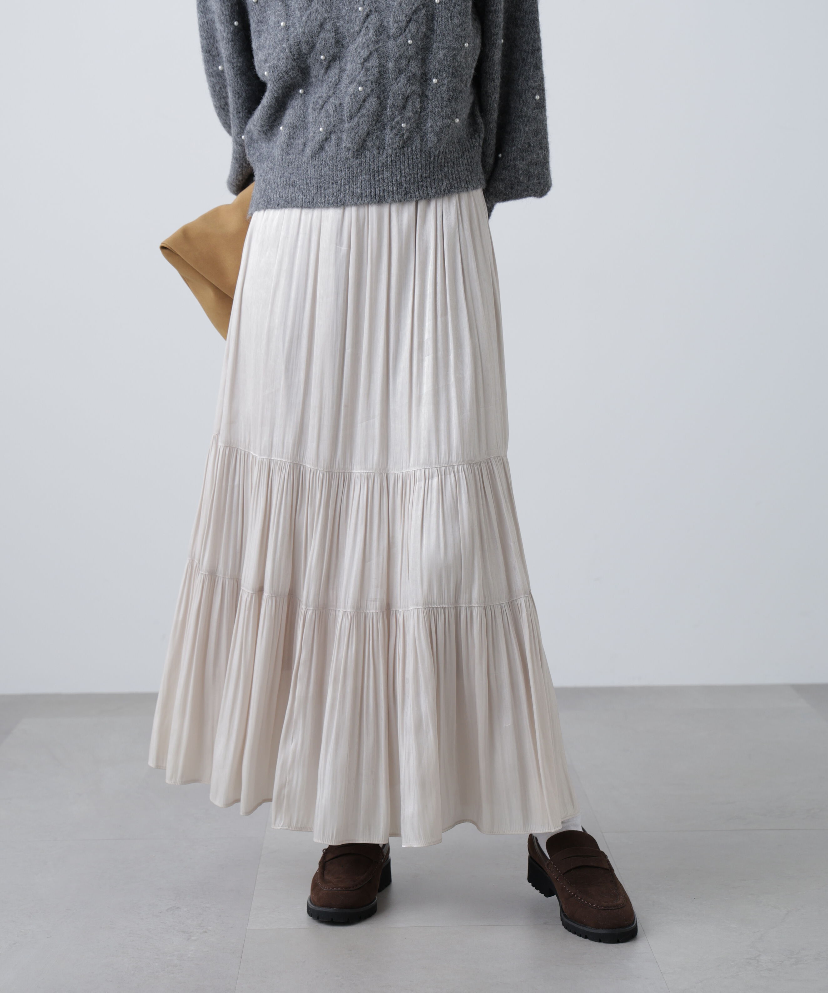  「シャイニーティアードスカート」|スカート|