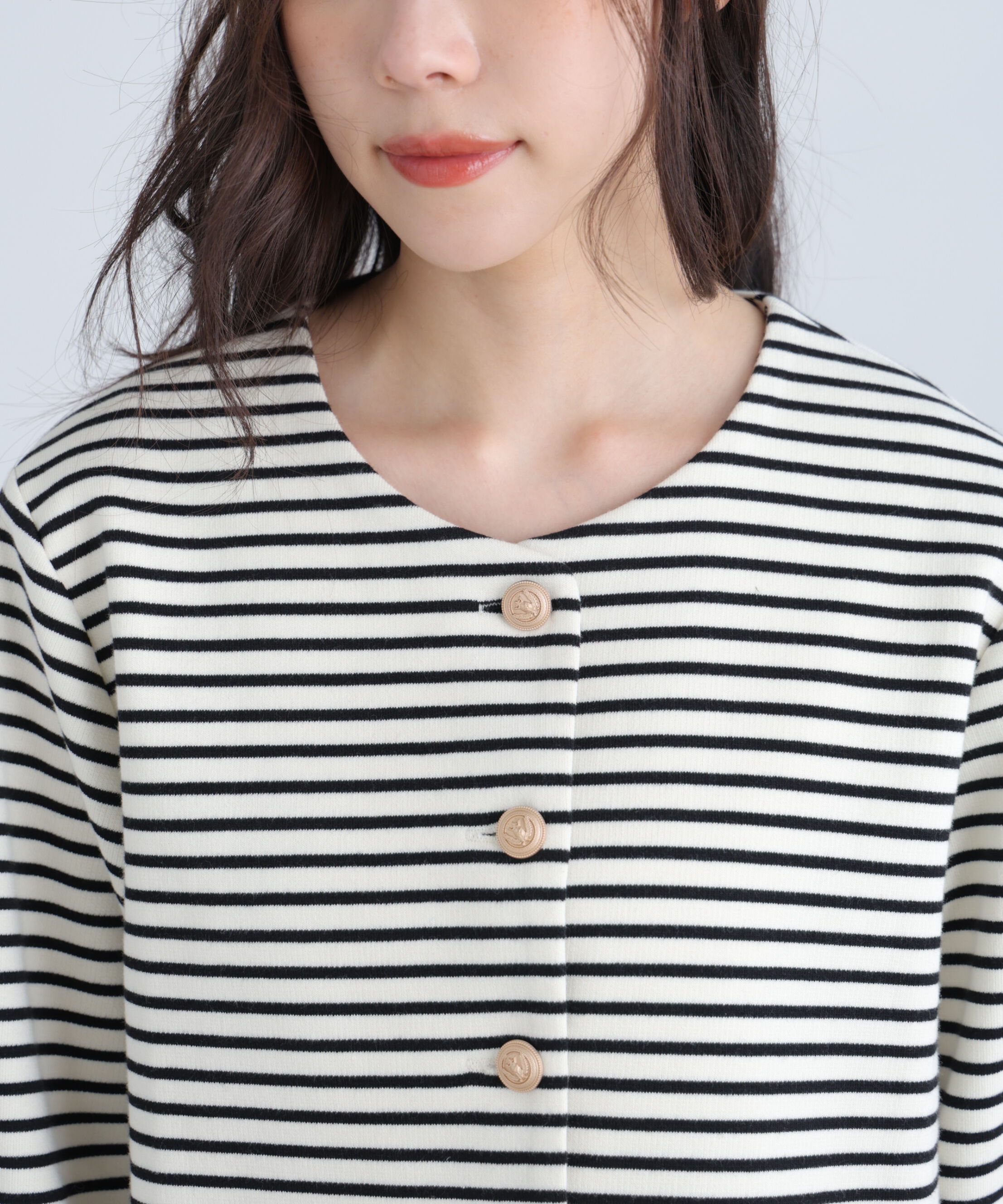  「金ボタンノーカラージャケット」|ブルゾン・スタジャン|