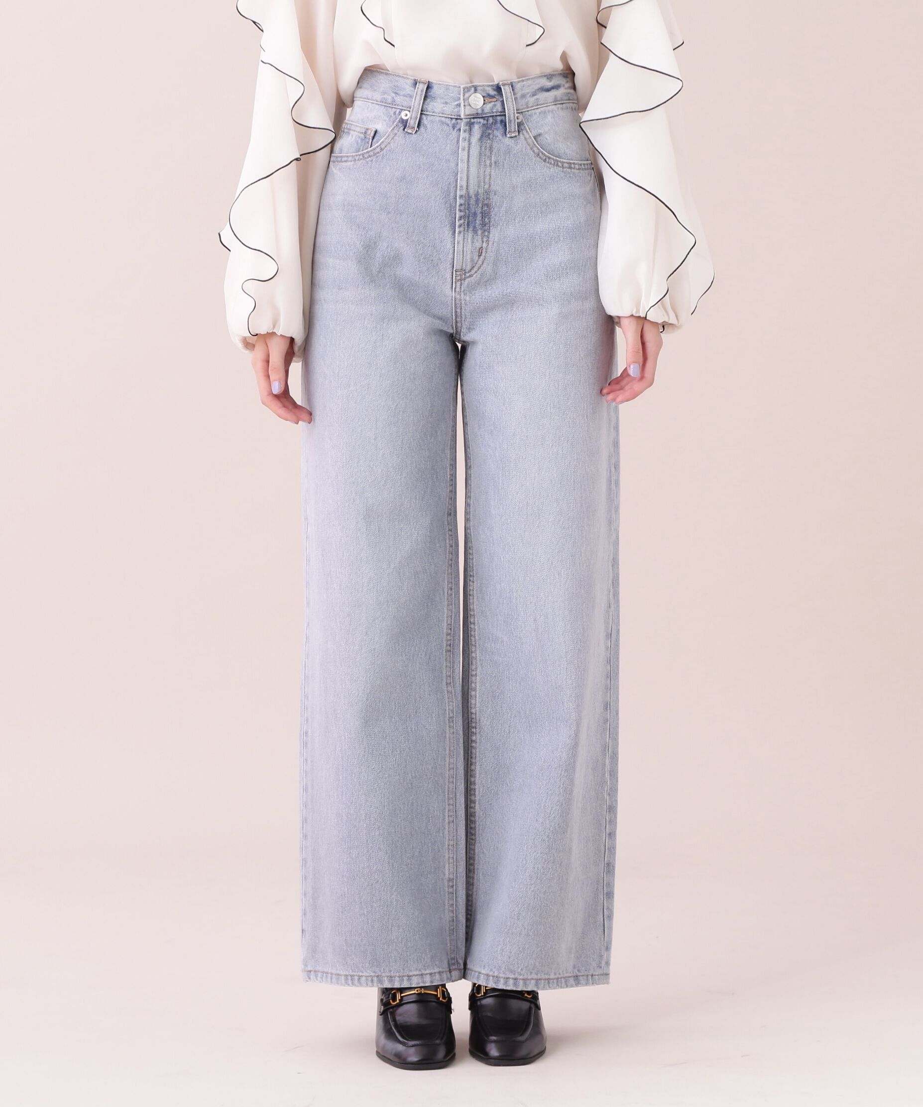  「◆＜ジルバイベーシック＞ストレートワイドデニムパンツ」|その他|