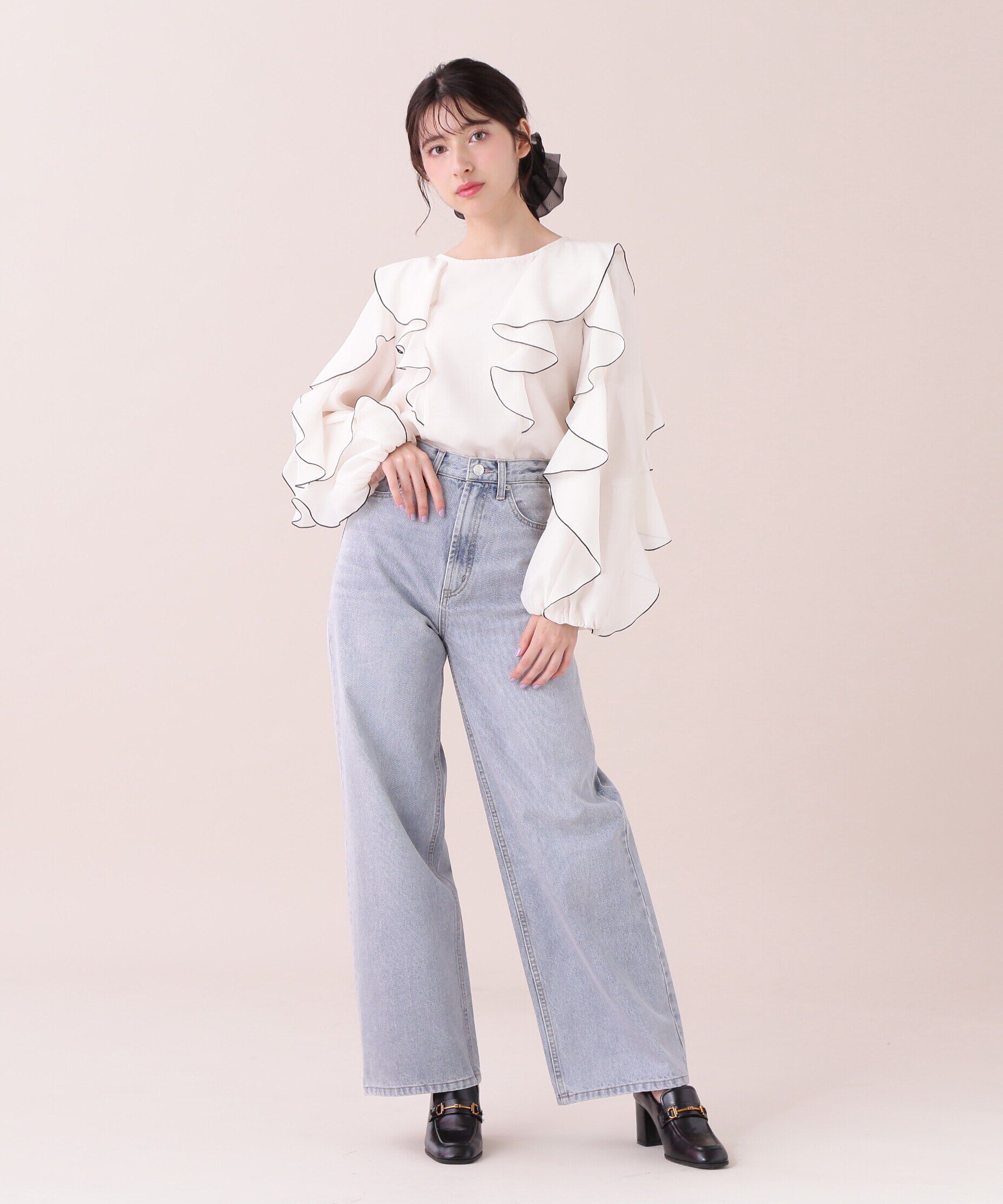  「◆＜ジルバイベーシック＞ストレートワイドデニムパンツ」|その他|